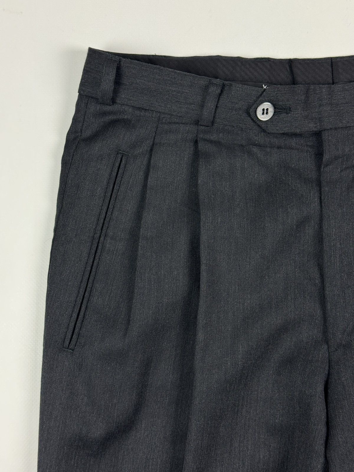 Yves Saint Laurent 1990’s Vintage YSL Yves Saint Laurent Classic Wool Trousers Size US 32 / EU 48 - 8 Thumbnail