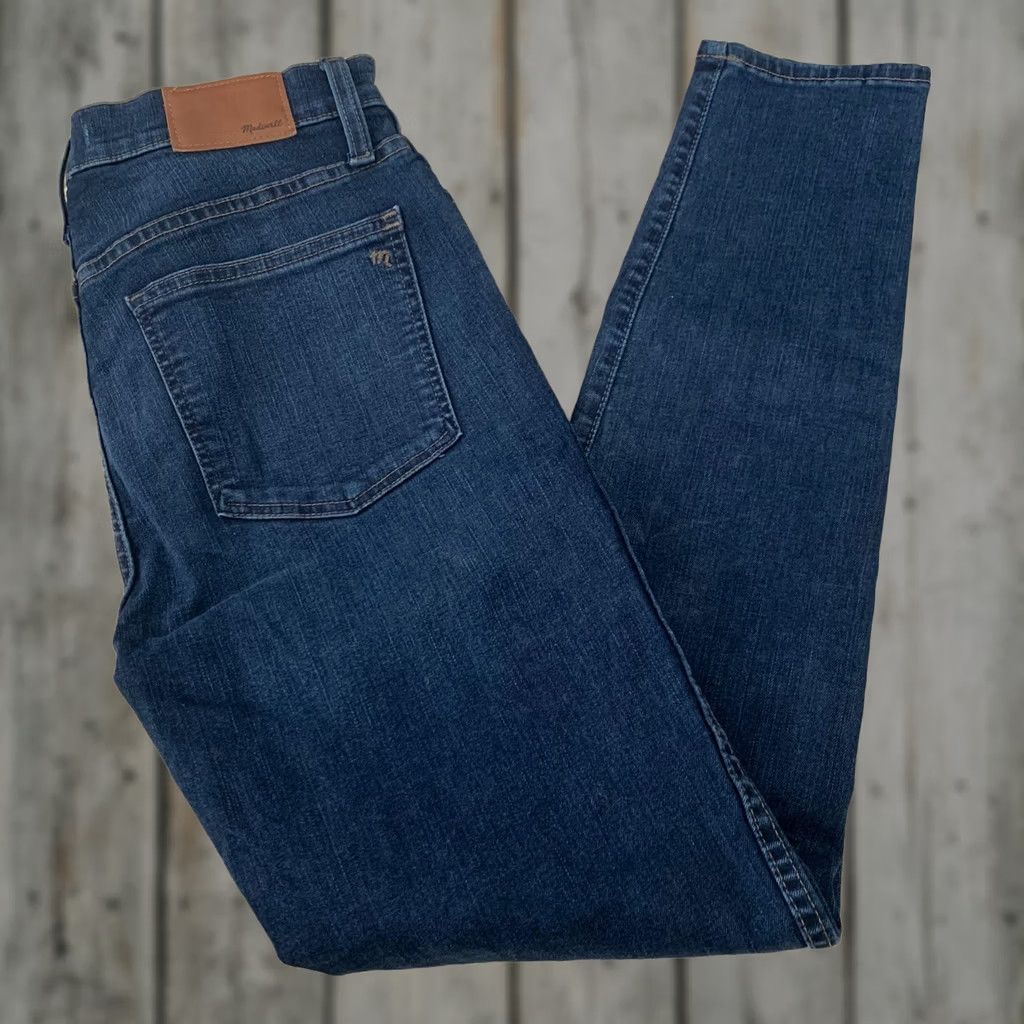Madewell Madewell Jeans Womens 28 High-Rise Skinny Dark Blue Denim Stretch Zip 5-Pocket Size 28" / US 6 / IT 42 - 1 Thumbnail