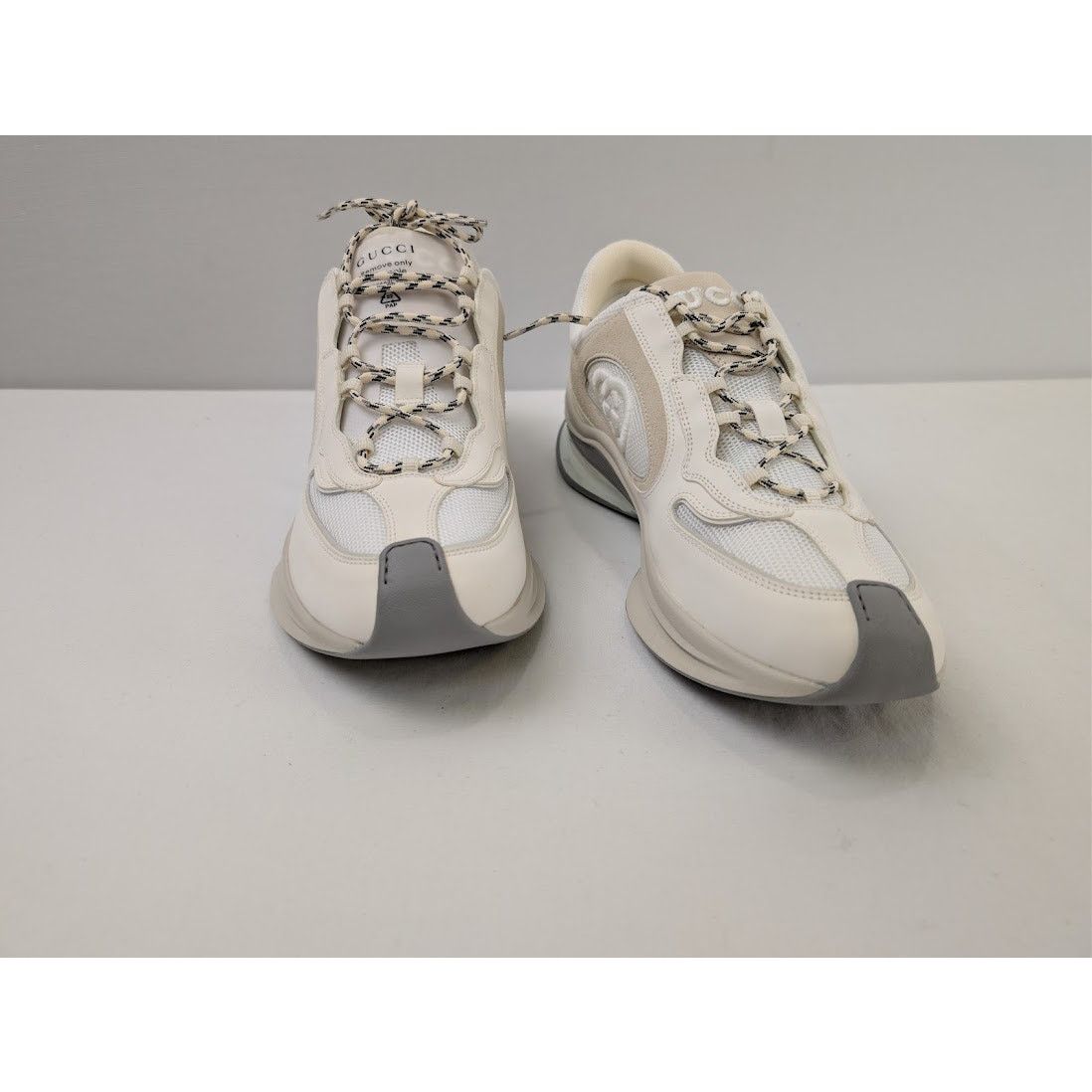 Gucci o1rshd1 Men's Run Sneaker in White Size US 12.5 / EU 45-46 - 5 Thumbnail