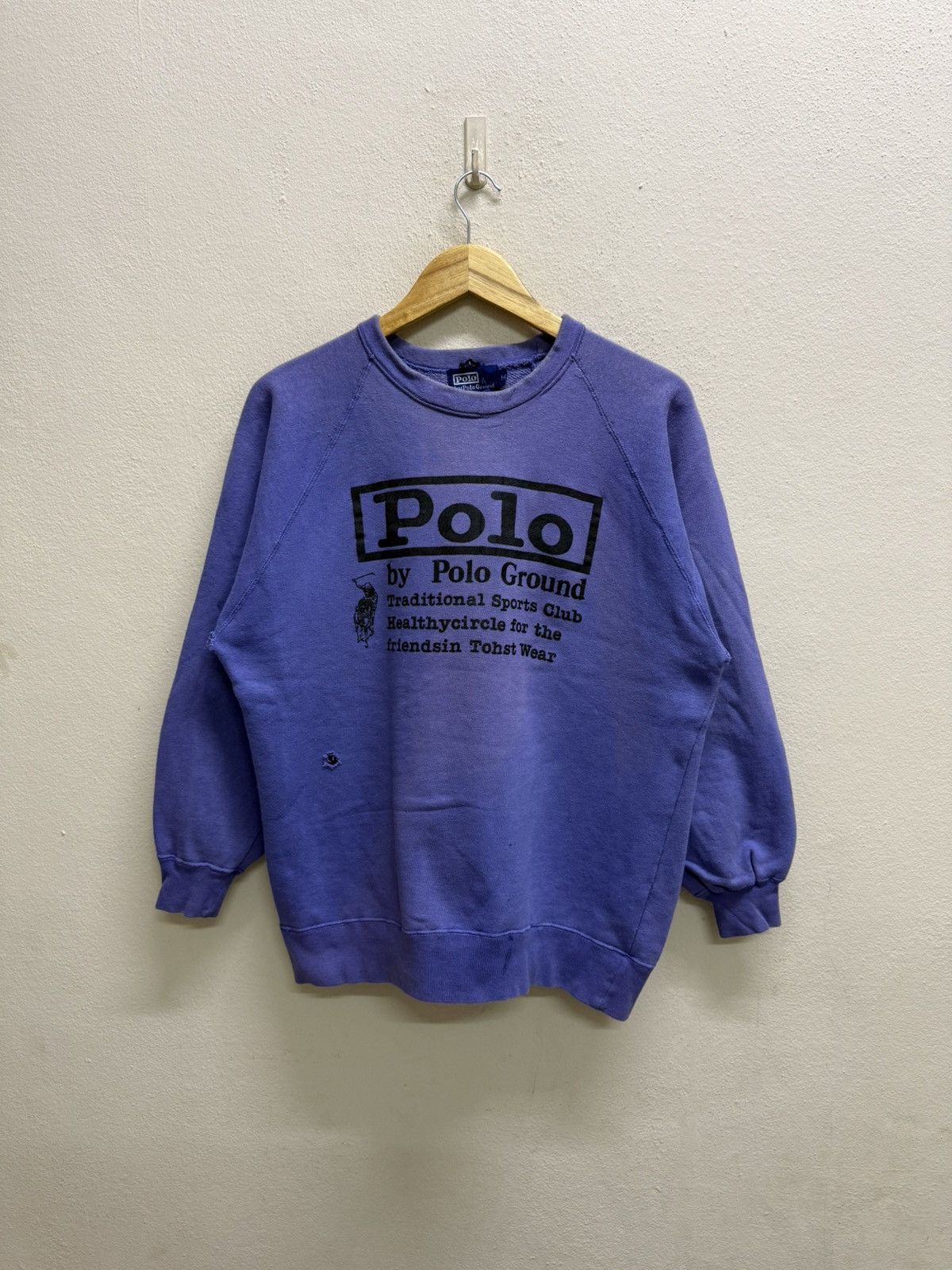 Polo Ralph Lauren Vintage 90s Polo by Polo Ground Biglogo Sweatshirt Size US S / EU 44-46 / 1 - 18 Thumbnail