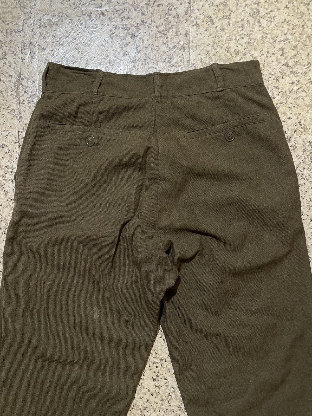 Vintage ARCHIVAL VINTAGE US ARMY M-1945 TROUSERS WWII KOREAN WAR ERA Size US 31 - 20 Thumbnail
