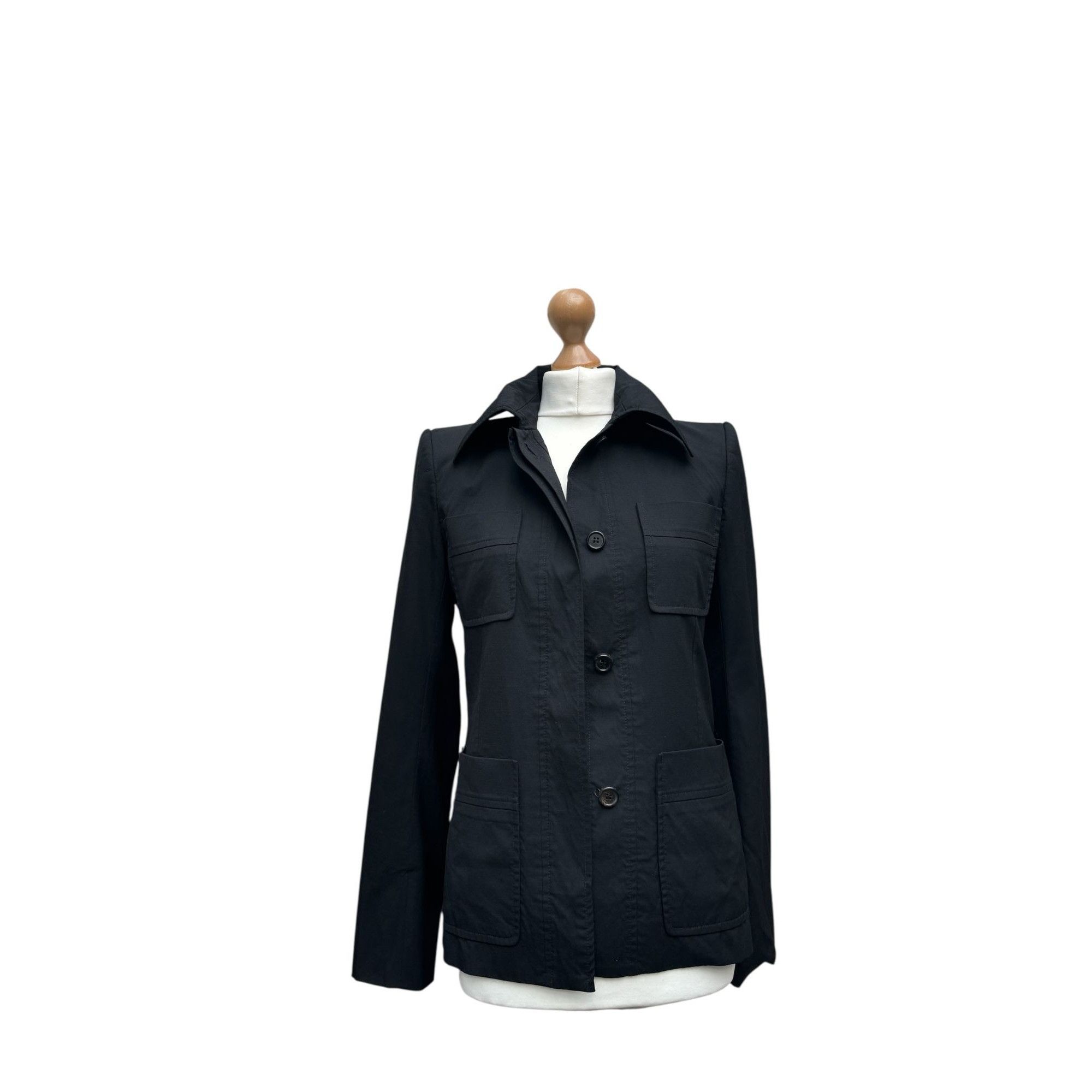 Yves Saint Laurent FW 2007 Black Safari-Inspired Jacket Size S / US 4 / IT 40 - 3 Thumbnail