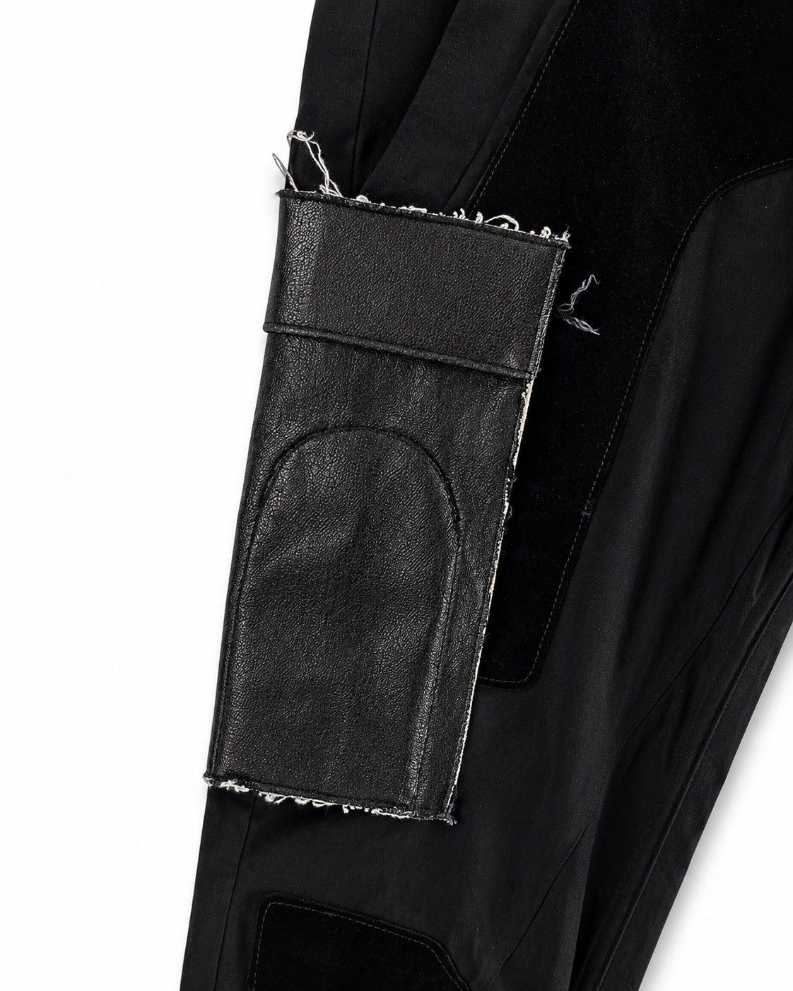 Rick Owens Rick Owens Larry FW19 Cotton Pants with Calfskin Suede Size US 32 / EU 48 - 3 Thumbnail