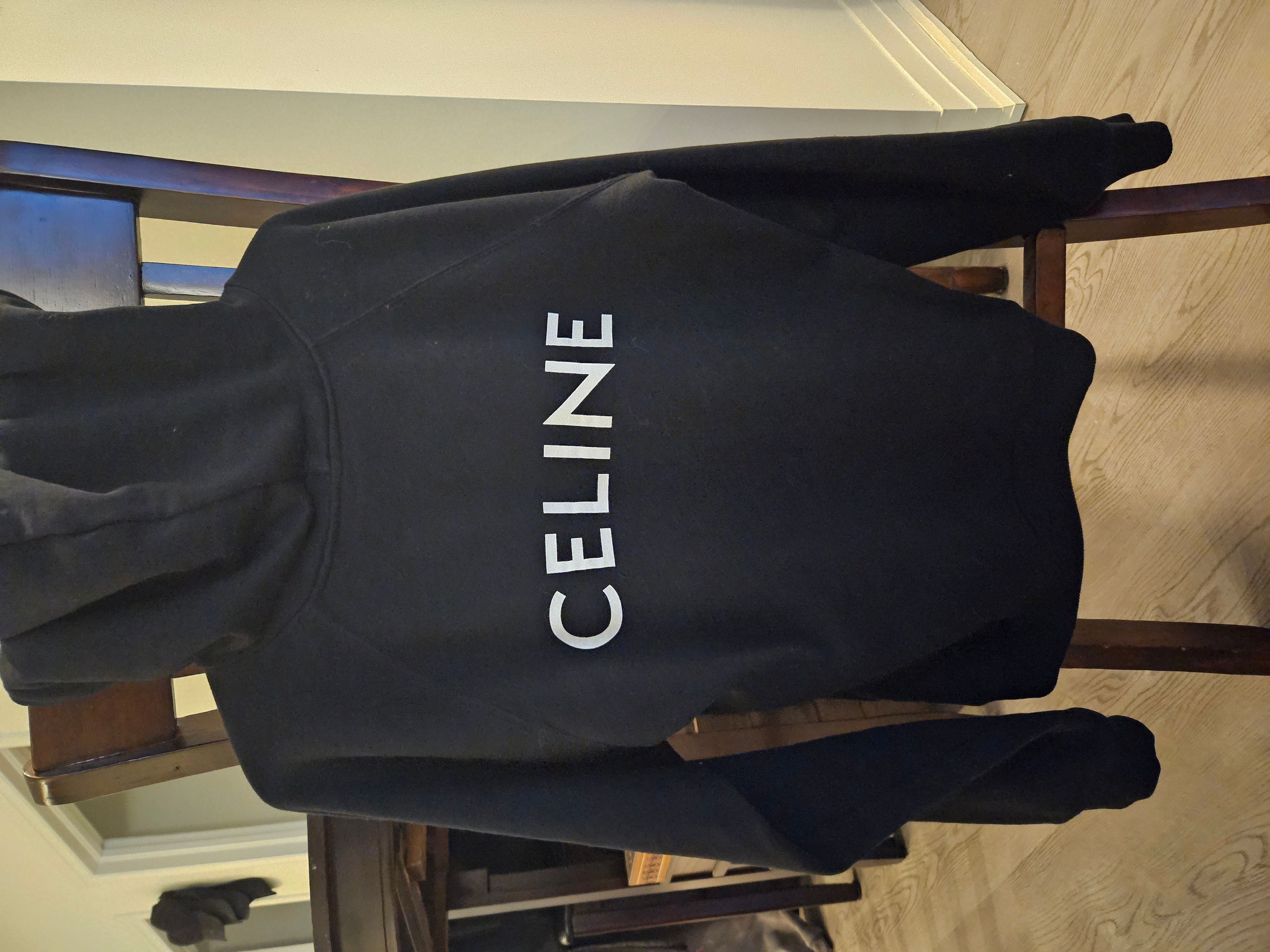 Pre-owned Celine Logo Hoodie In Black
