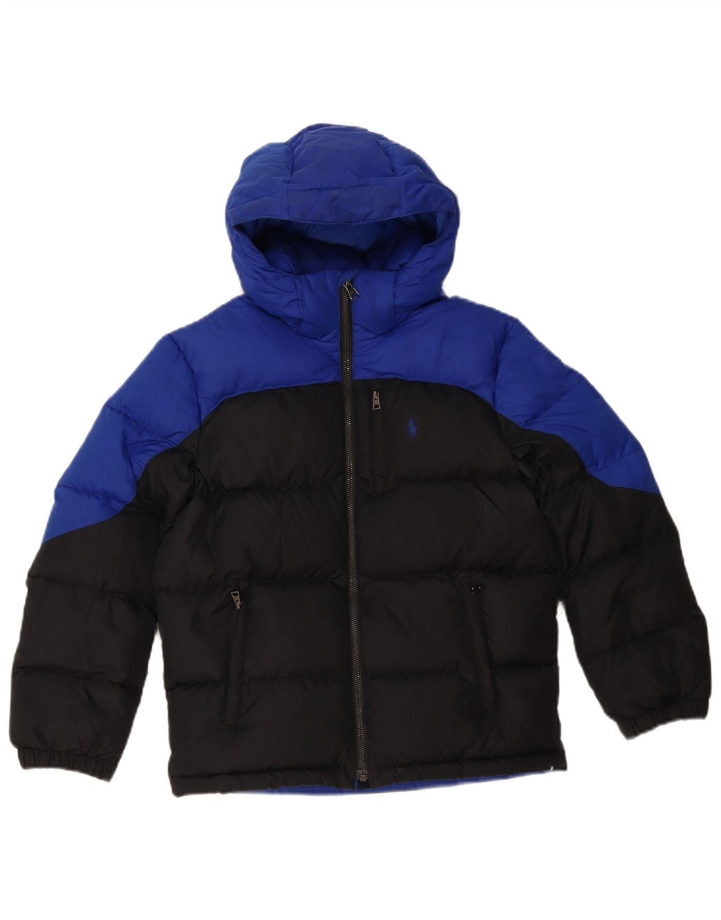 Polo Ralph Lauren Boys Padded Jacket 10-11 Years Medium Black Colourblock Size M / US 6-8 / IT 42-44 - 1 Thumbnail