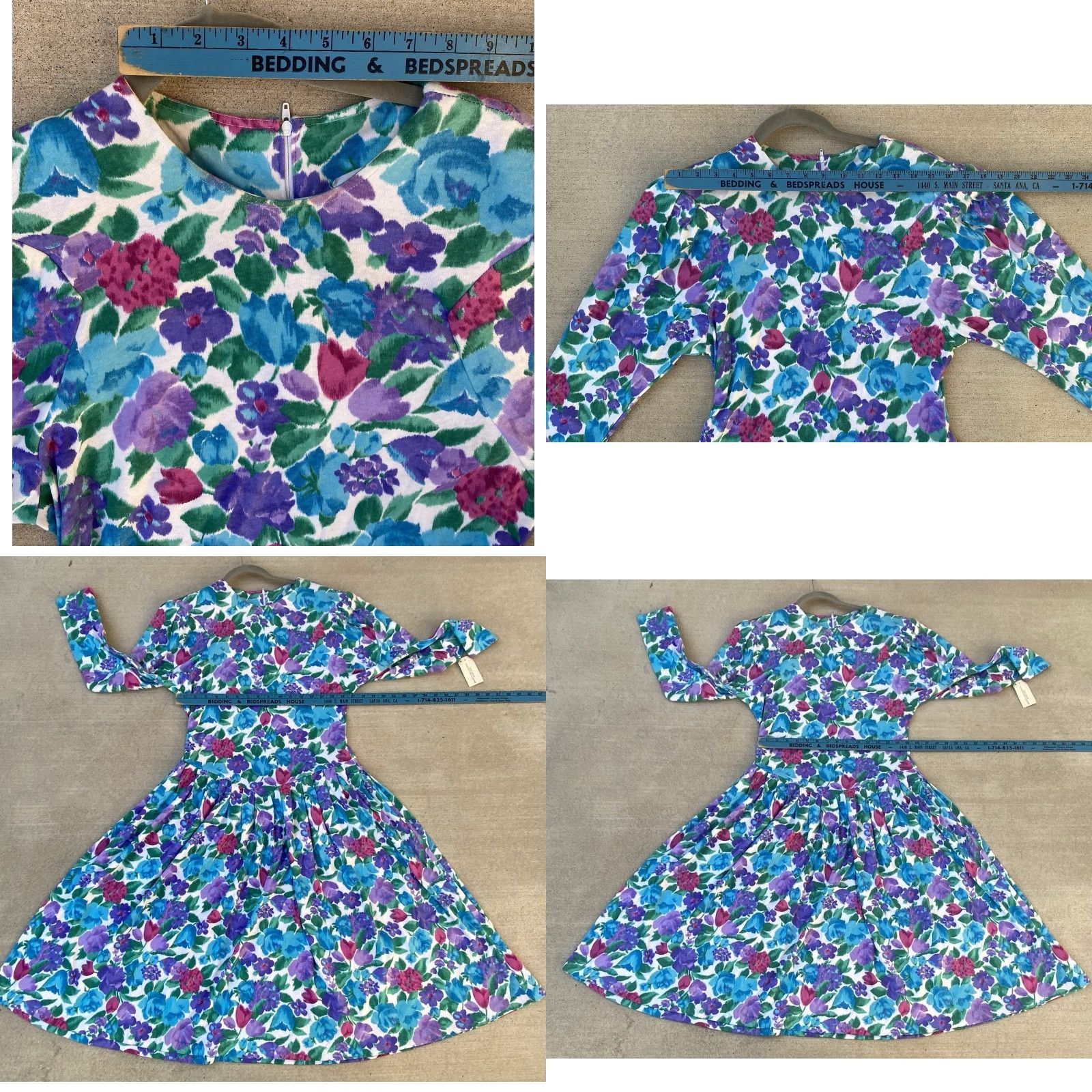 Vintage VINTAGE Expo Dress Long Sleeve Original Tag Floral Size 10 80s 90s Size L / US 10 / IT 46 - 10 Thumbnail