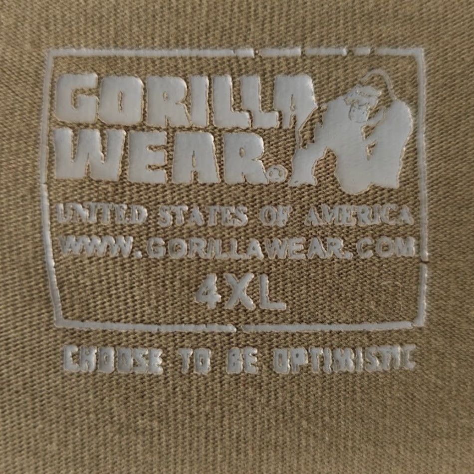 Vintage Gorilla Wear T Shirt Mens XL Green Bodybuilding Gym Workout Shirt Size US XL / EU 56 / 4 - 6 Thumbnail