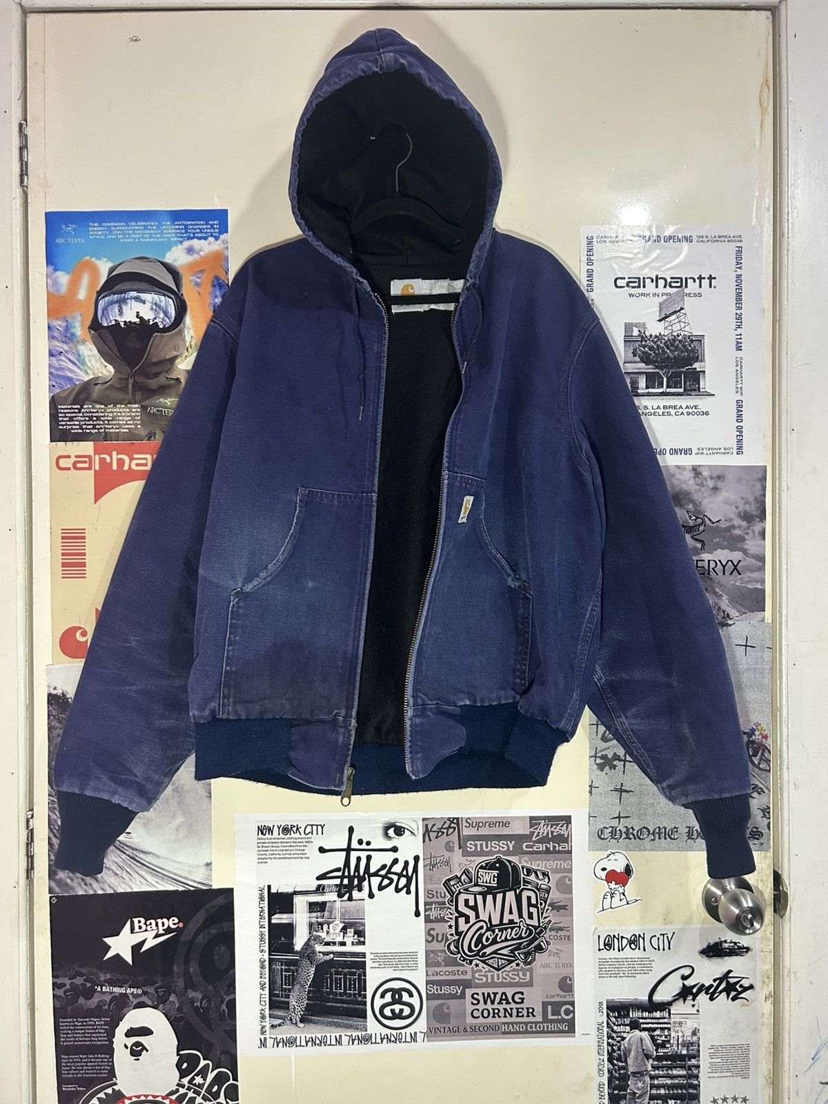 Carhartt Duck Carharrt JR102 NAVY 90’s Size US L / EU 52-54 / 3 - 12 Thumbnail