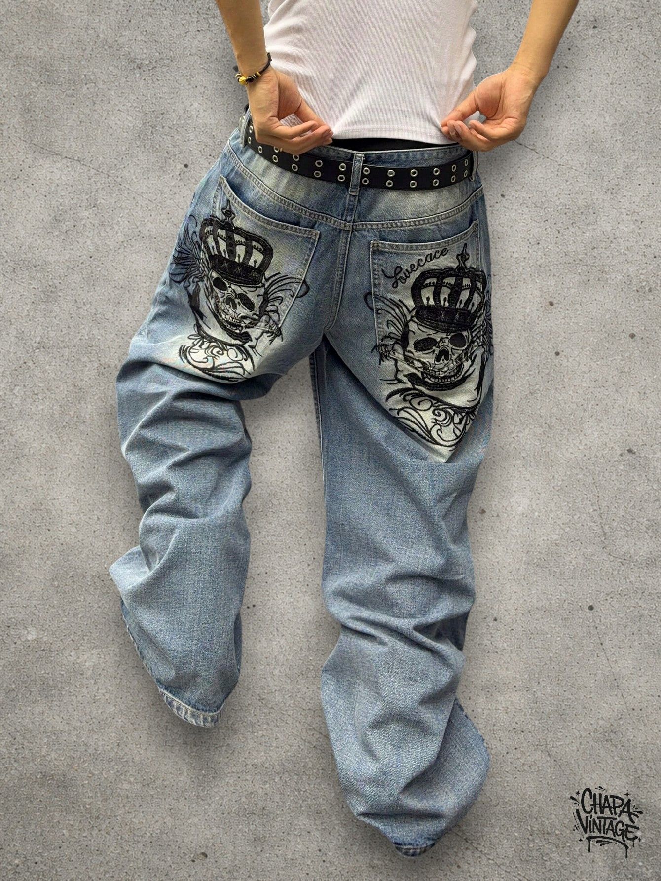 Japanese Brand Washed light jeans Size US 32 / EU 48 - 1 Thumbnail