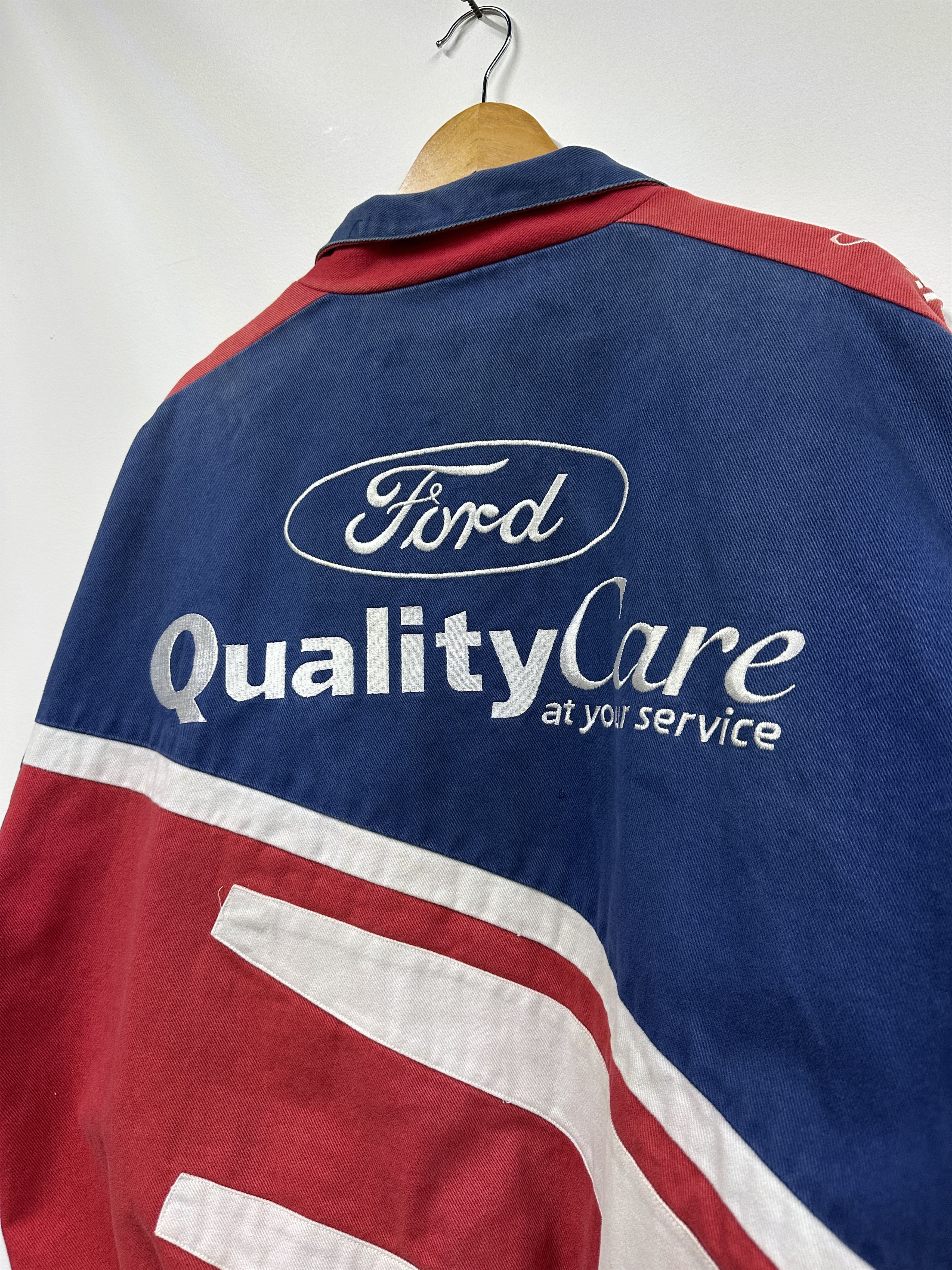 Other Vintage NASCAR Quality Care Racing Jacket Ford Y2K Large Size US L / EU 52-54 / 3 - 8 Thumbnail