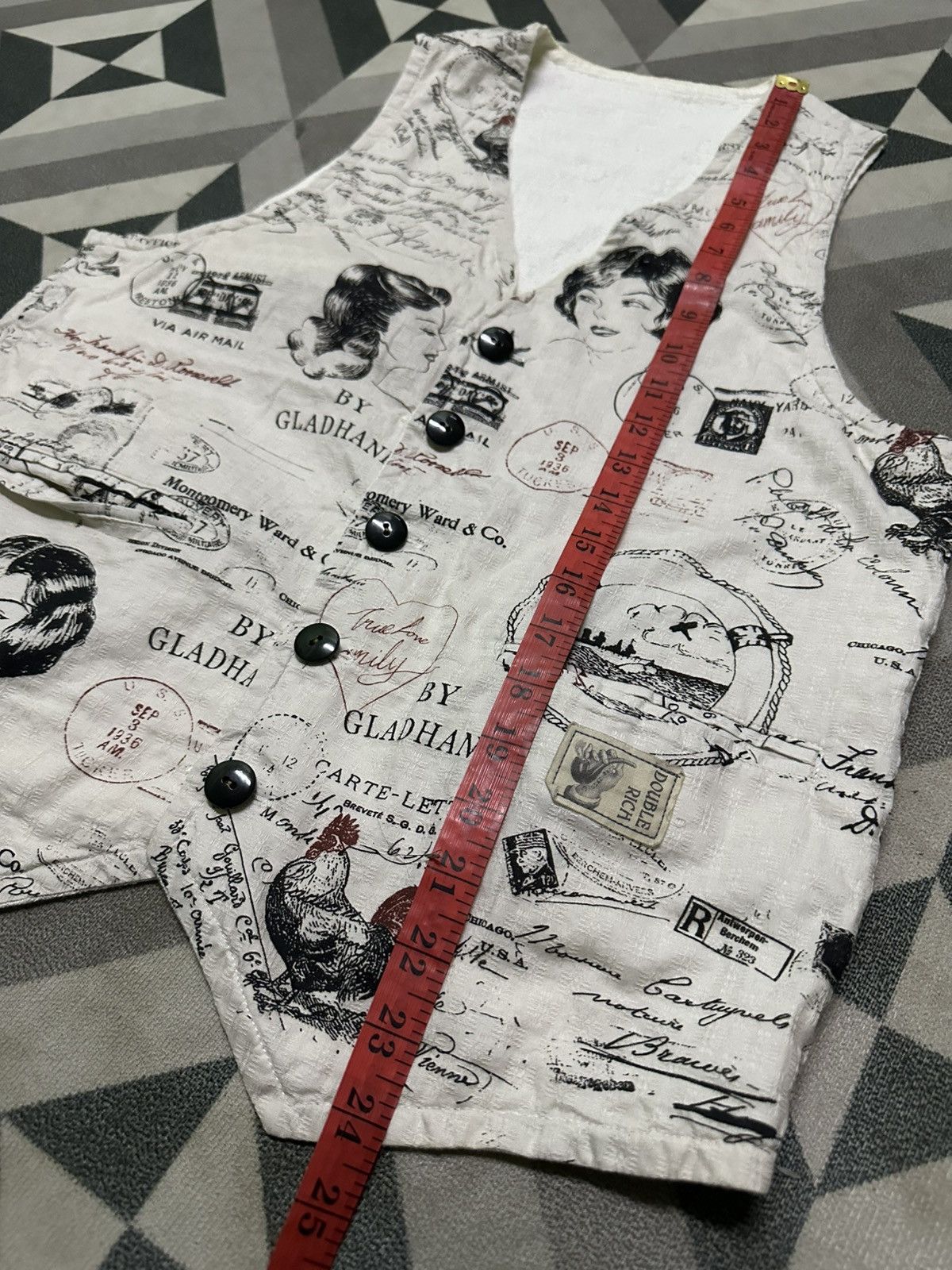 Japanese Brand Glad hand reversible vest Size US M / EU 48-50 / 2 - 7 Thumbnail