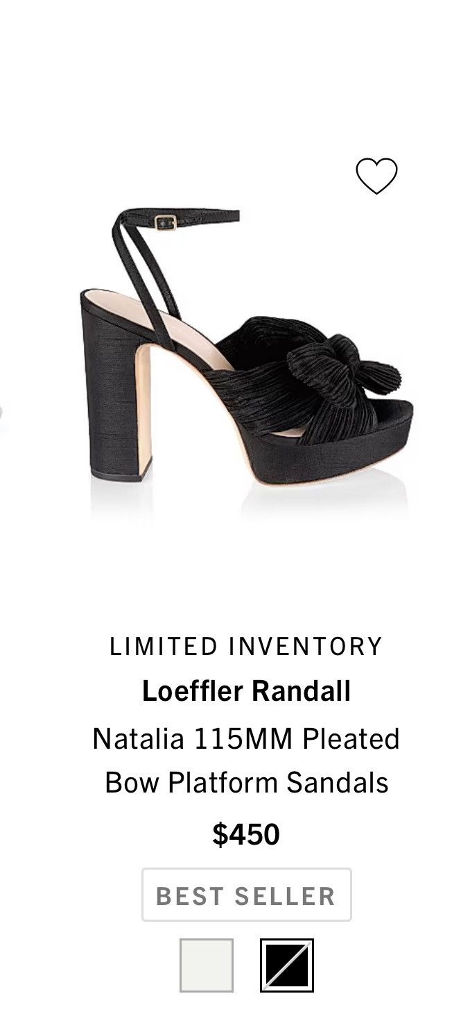 Loeffler Randall Loeffler Randall Black Pleated Bow Platform Sandal Size US 9 / IT 39 - 4 Thumbnail