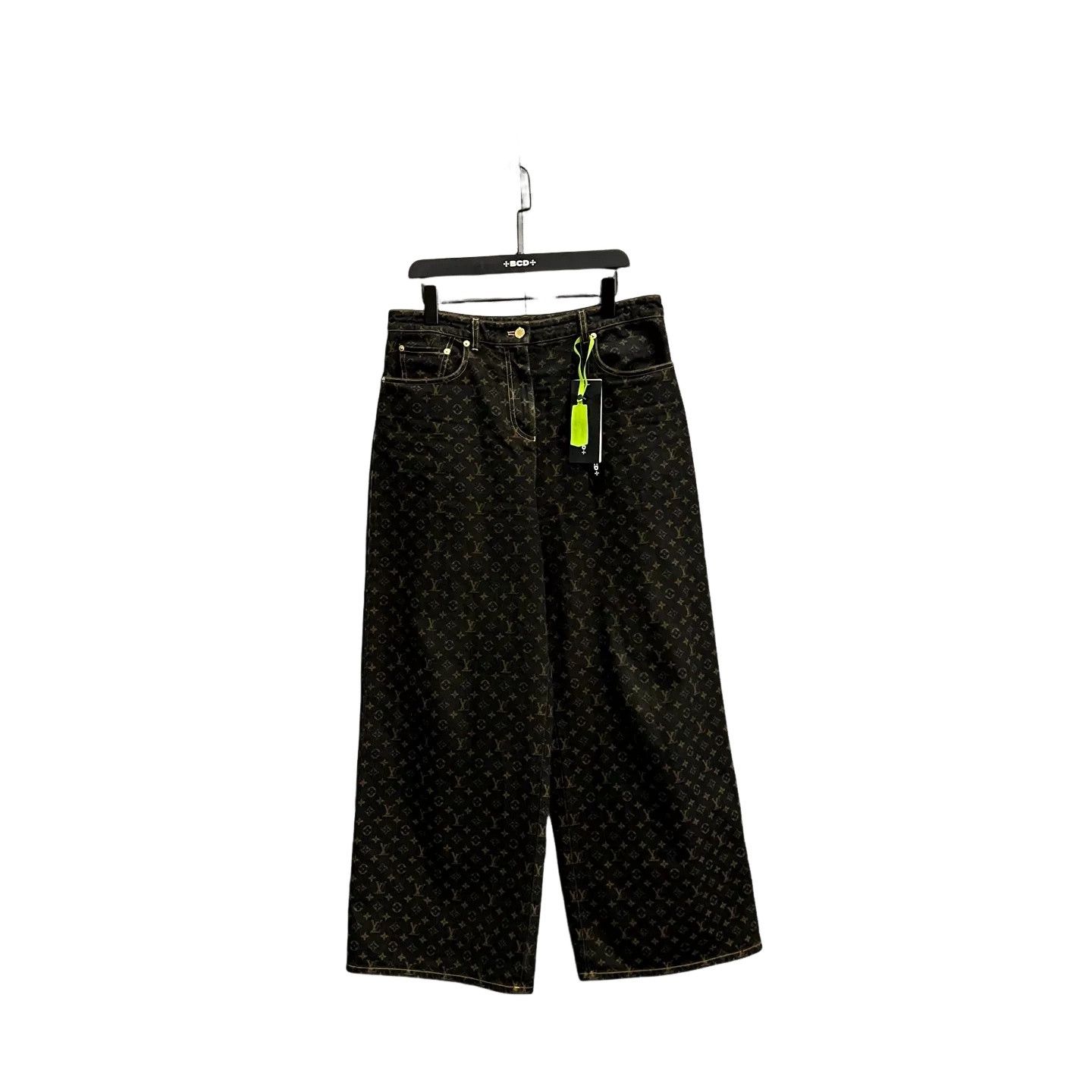 Louis Vuitton Louis Vuitton Monogram Denim Wide-Leg Jeans 44 Size US 28 / EU 44 - 1 Thumbnail