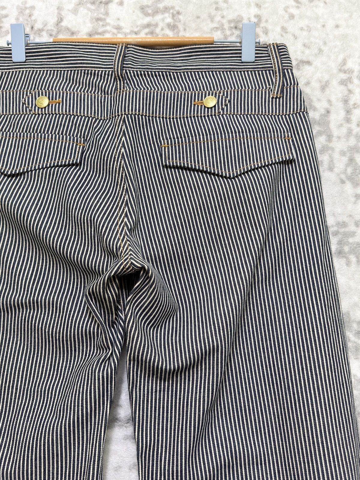 Morgan Homme Vintage Morgan Homme Hickory Railroad Stripe Wide Leg Pants Size US 32 / EU 48 - 12 Thumbnail