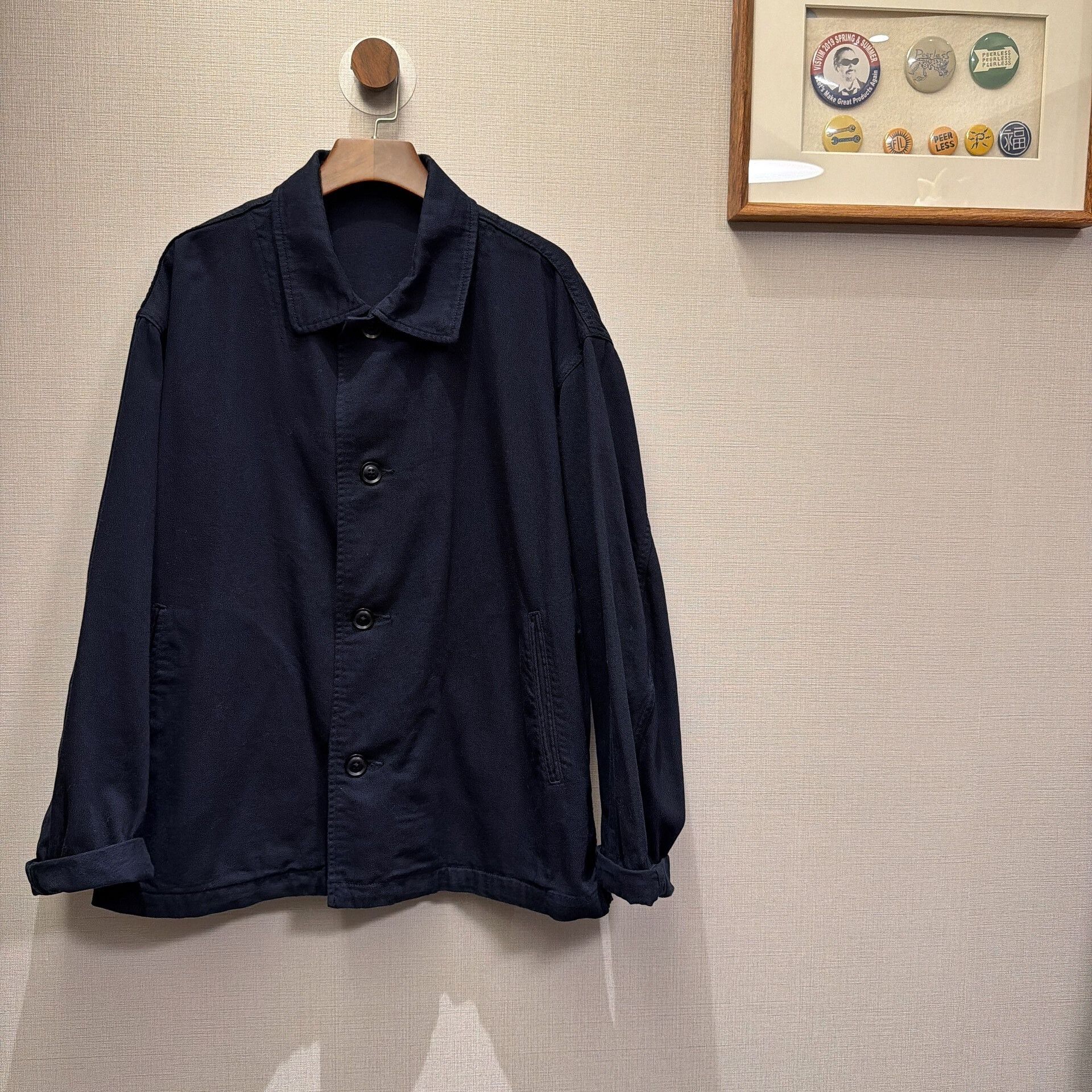 Yohji Yamamoto Yohji Yamamoto Coach Jacket in Navy Blue Size US M / EU 48-50 / 2 - 1 Thumbnail