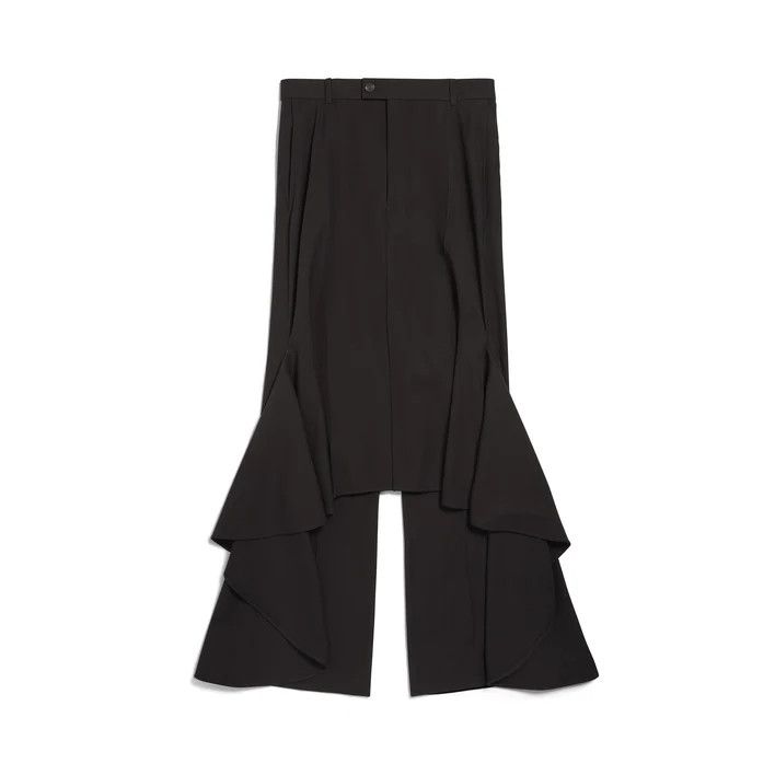 Balenciaga o1bcso1str1124 Deconstructed Godet Skirt in Black Size 27" / US 4 / IT 40 - 1 Thumbnail