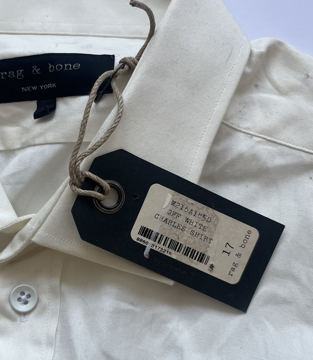 Rag & Bone Rag & Bone Beige Mens Shirt Size 44L - 7 Thumbnail