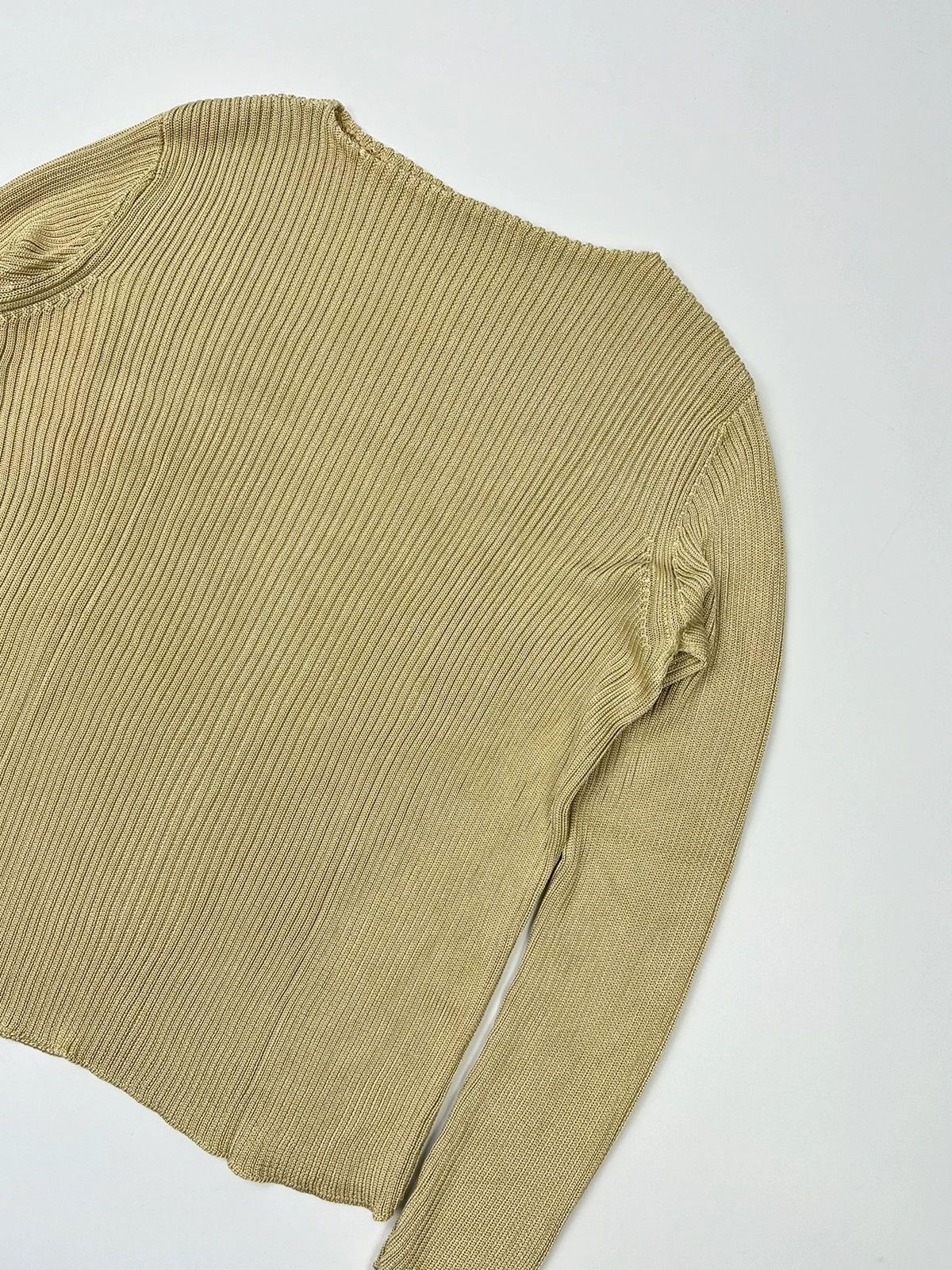 Prada Prada Milano SS1998 Silk Beige Gold Boat Neck Sweater Size M / US 6-8 / IT 42-44 - 5 Thumbnail