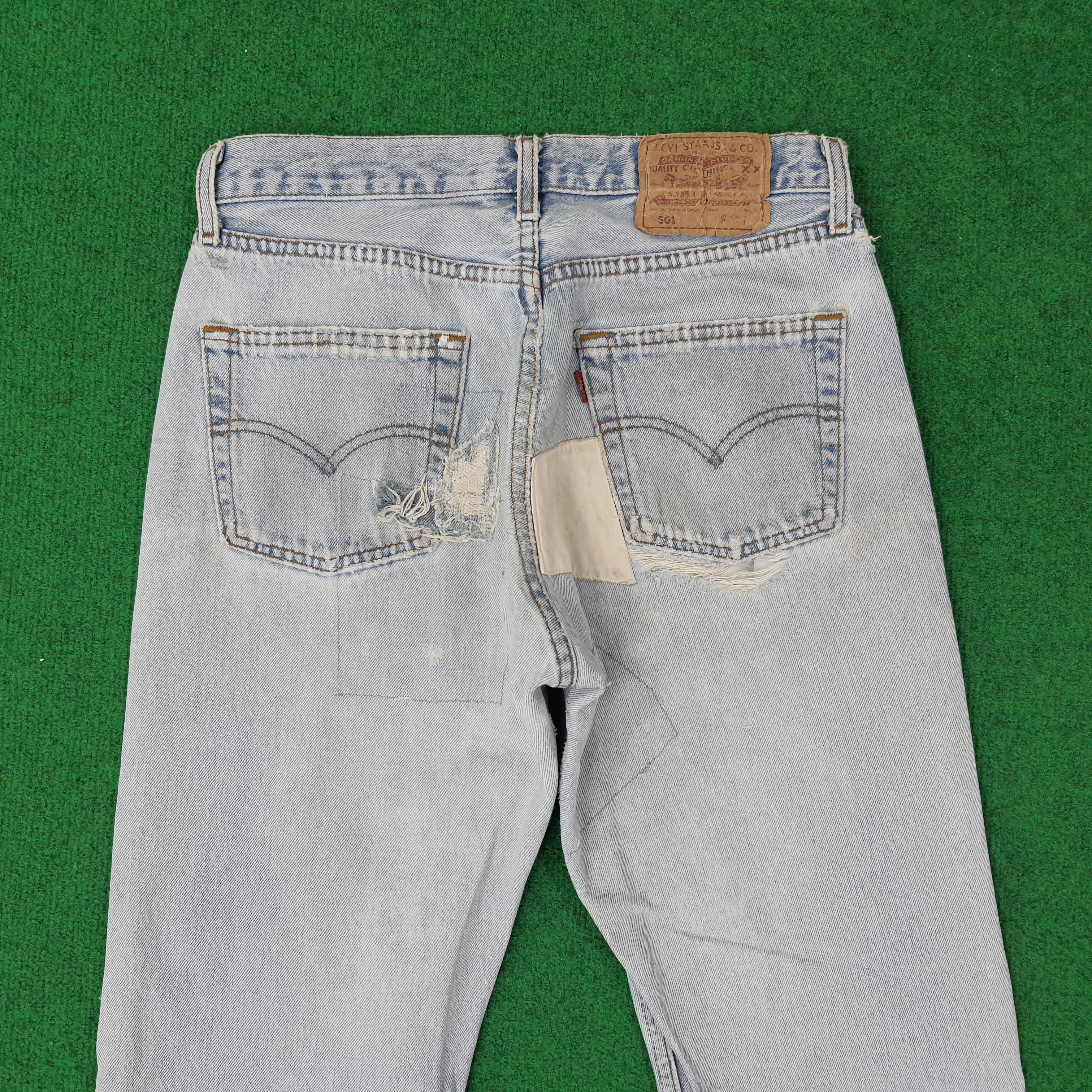 Levi's Vintage Levi's Distressed Doraemon Patchwork Jean C252N17 Size US 28 / EU 44 - 5 Thumbnail
