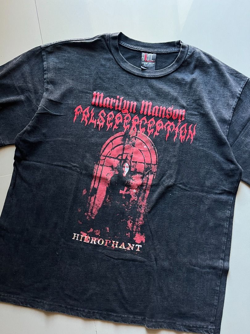 Band Tees Vintage "Hierophant" Marilyn Manson Tees Size US L / EU 52-54 / 3 - 1 Thumbnail