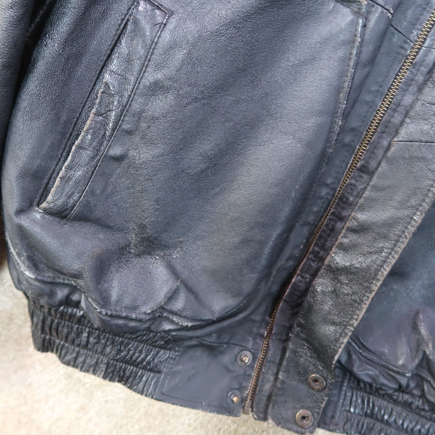 Vintage VINTAGE CONTEXT Leather Coat Jacket Men Medium Full Zip Insulated Black Size US M / EU 48-50 / 2 - 4 Thumbnail