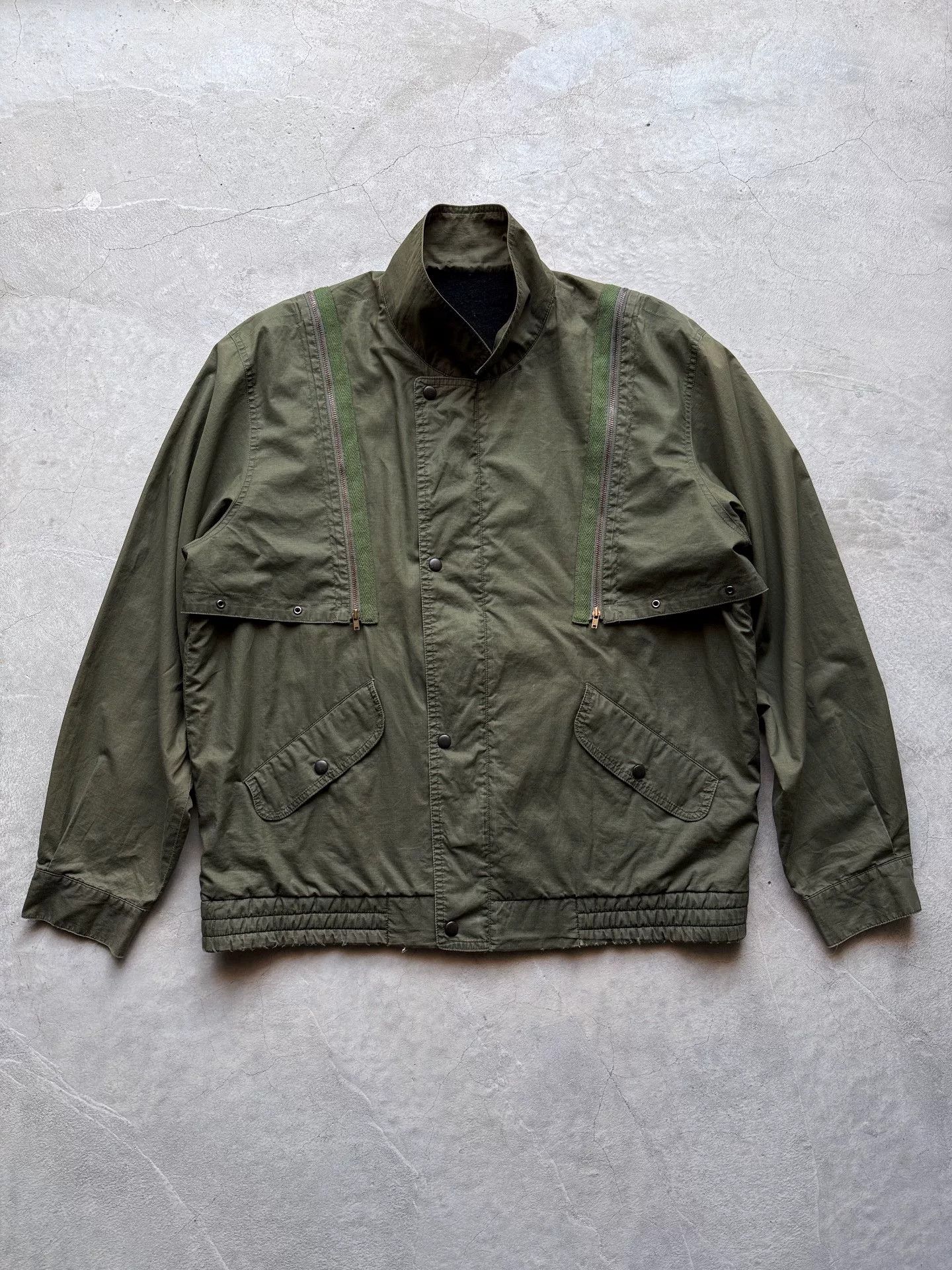 Vintage Vintage 90s Deconstructed Military Jacket Size US L / EU 52-54 / 3 - 1 Thumbnail