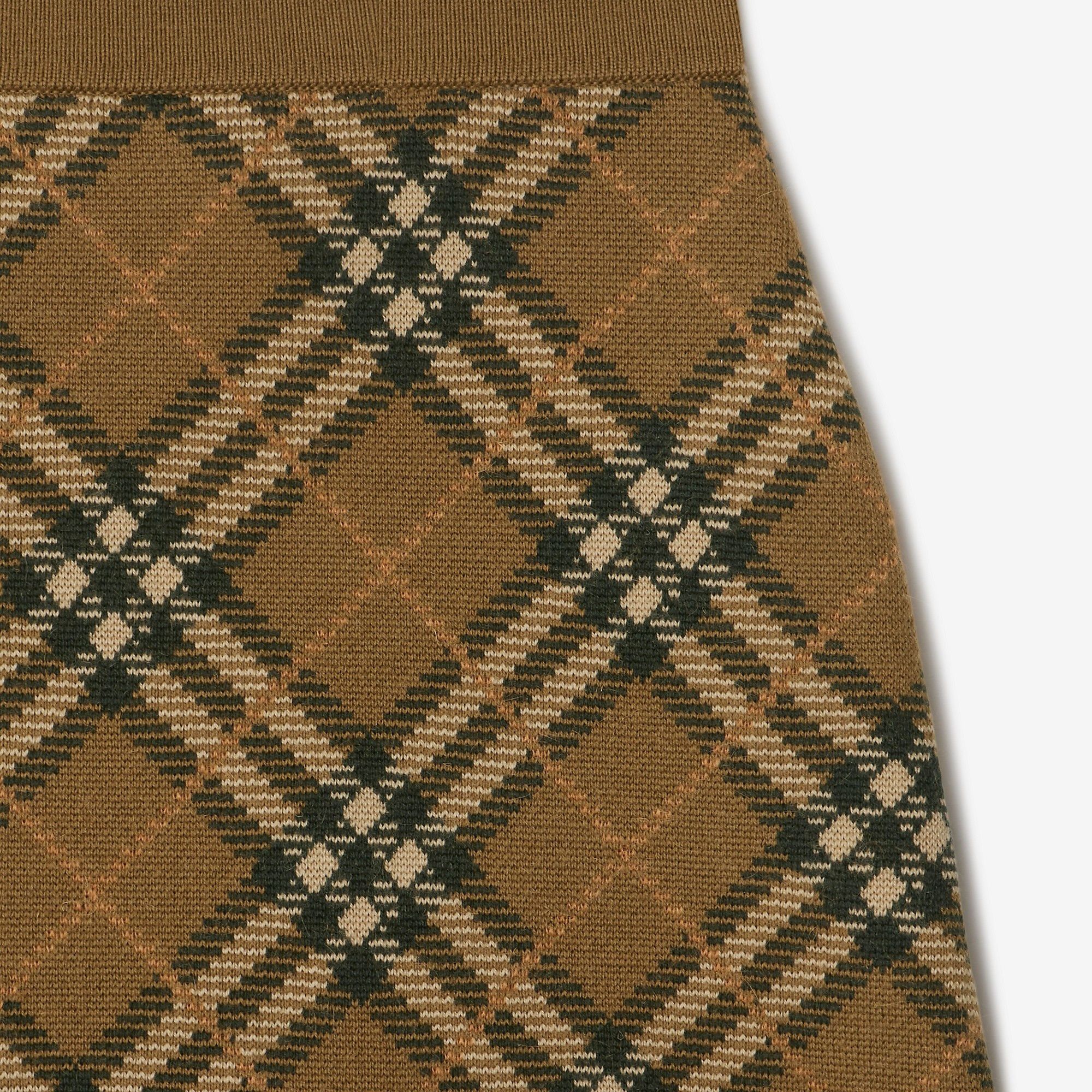 Burberry o1w1db10426 Check Wool Blend Mini Skirt in Multicolor Size 27" / US 4 / IT 40 - 6 Thumbnail