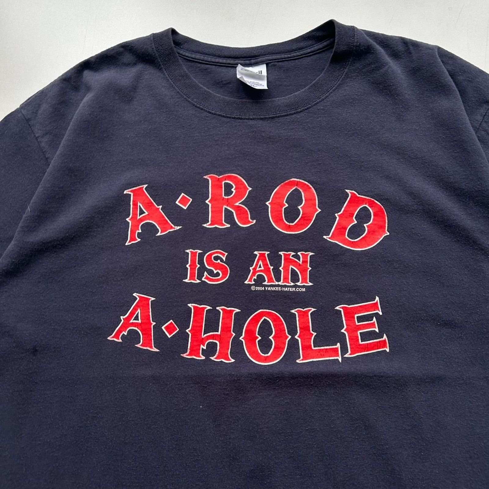 Anvil Vintage Y2K A-Rod Asshole Boston Red Sox MLB T Shirt XL Size US XL / EU 56 / 4 - 2 Thumbnail