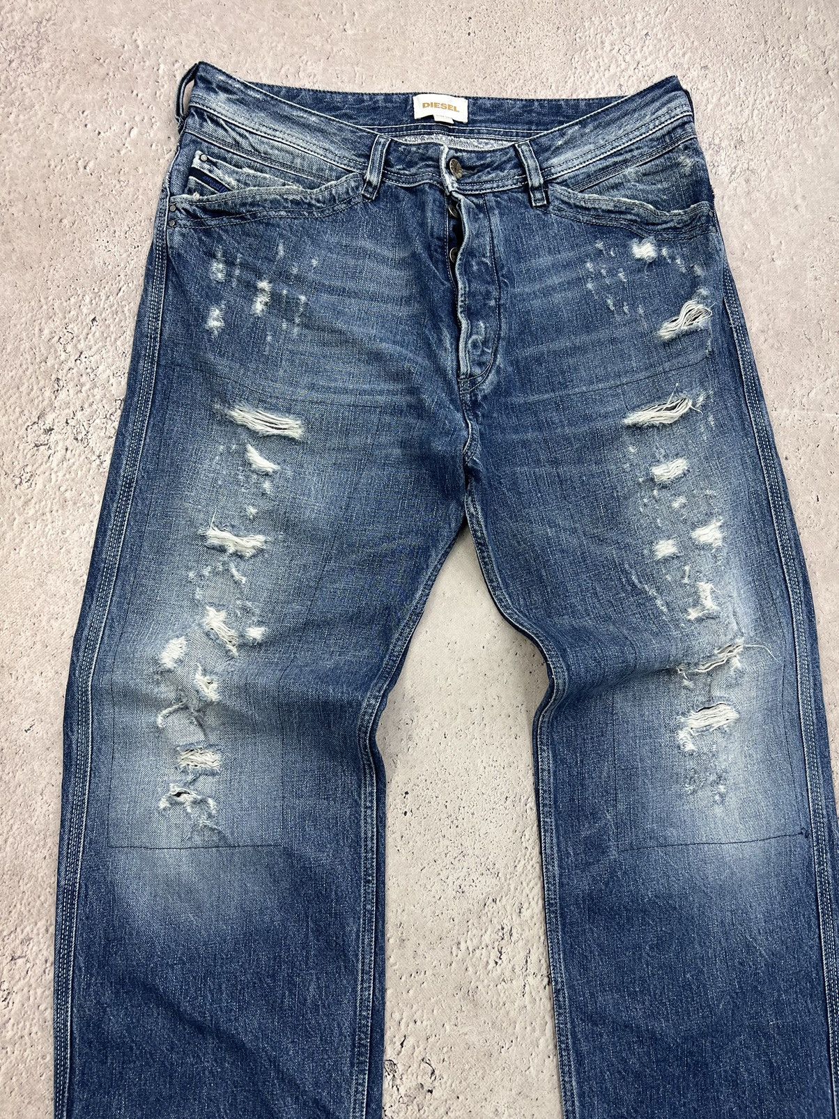 Diesel × If Six Was Nine Vintage Diesel Dirty New Age Distressed Denim Size US 33 - 5 Thumbnail