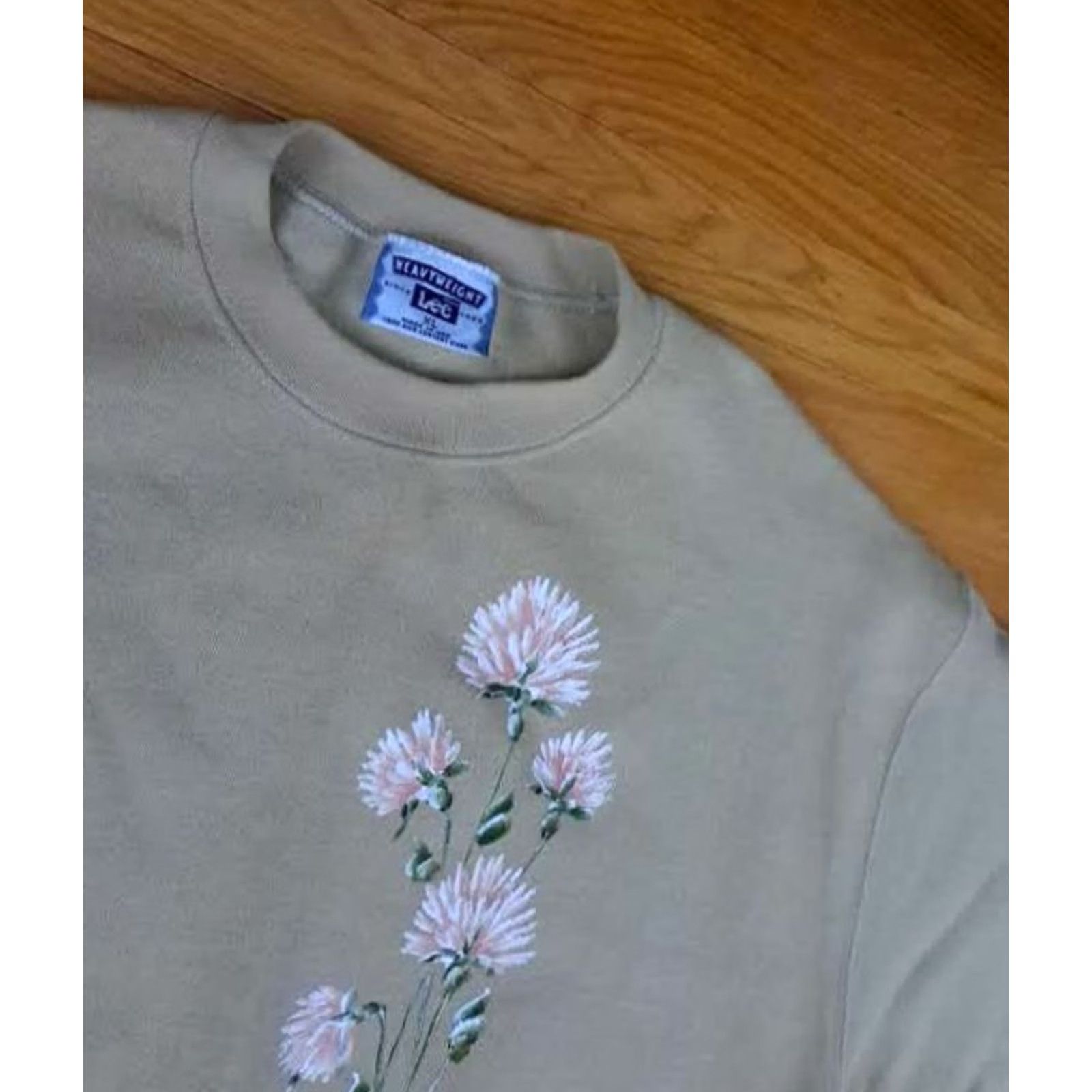 Lee Lee Shirt Womens XL Wildflowers Front Back Print USA Heavyweight Cotton Woman Sweatshirt Size XL / US 12-14 / IT 48-50 - 3 Thumbnail
