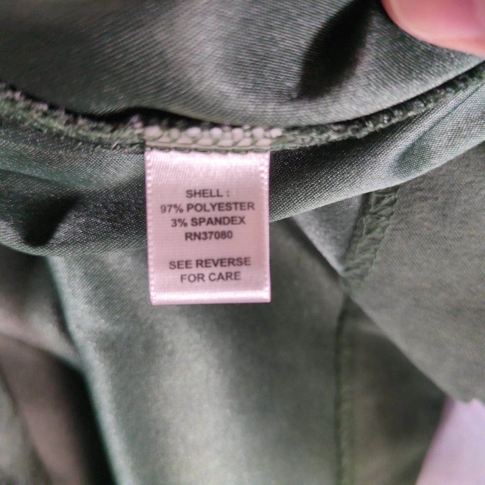 Other Cato Green Microfiber Suede 4-Button Blazer Jacket 22W Size 3XL / US 20-22 - 5 Thumbnail