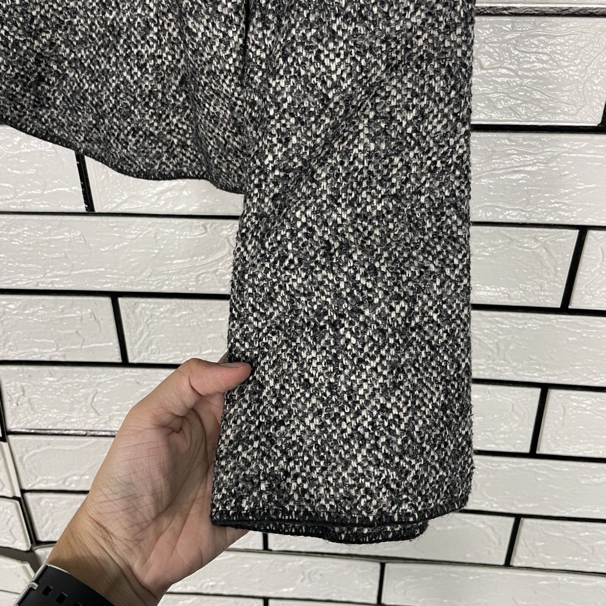 Japanese Brand Japanese Designer Noriko Herringbone Cascading Front Jacket Size S / US 4 / IT 40 - 13 Thumbnail
