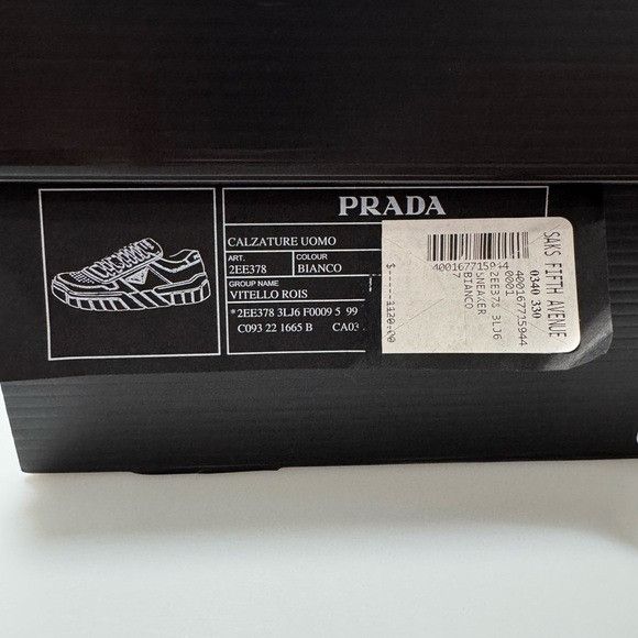 Prada Prada Logo Plaque Chunky Leather Sneakers White Men’s Size 7 Size US 7 / EU 40 - 10 Thumbnail