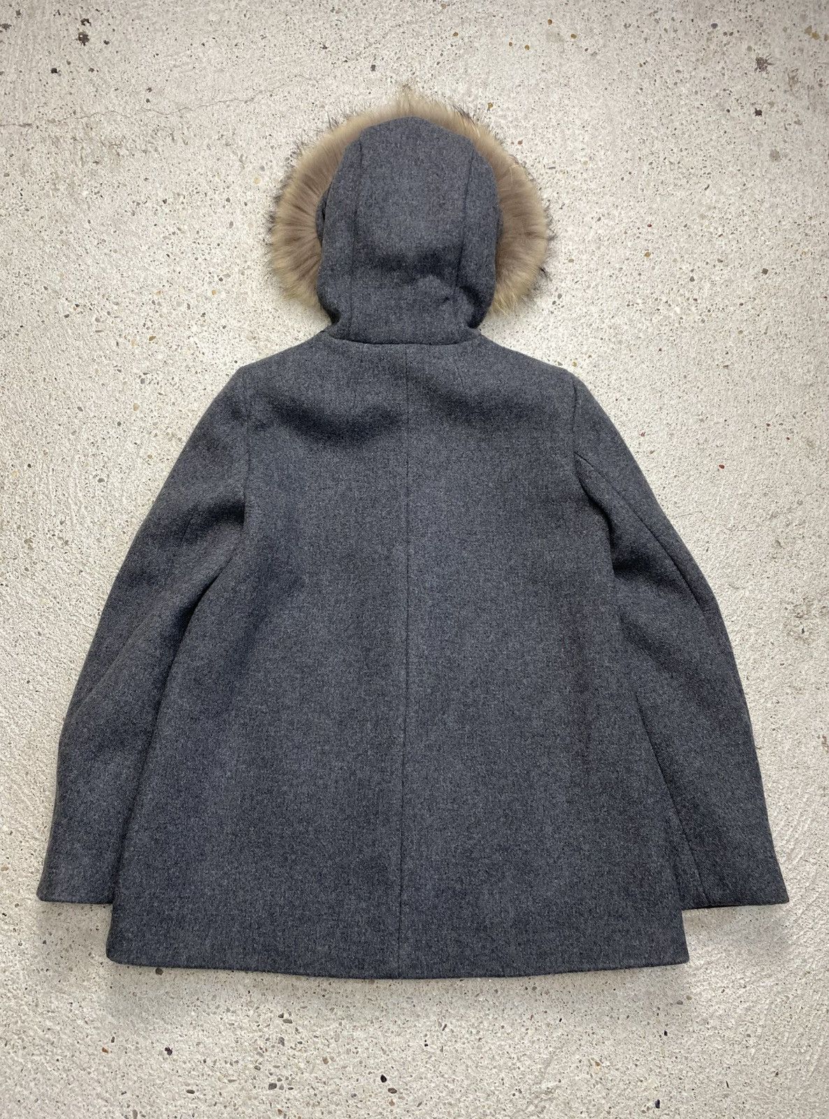 Sandro Sandro wool coat jacket new with tags grey fur Size M / US 6-8 / IT 42-44 - 15 Thumbnail