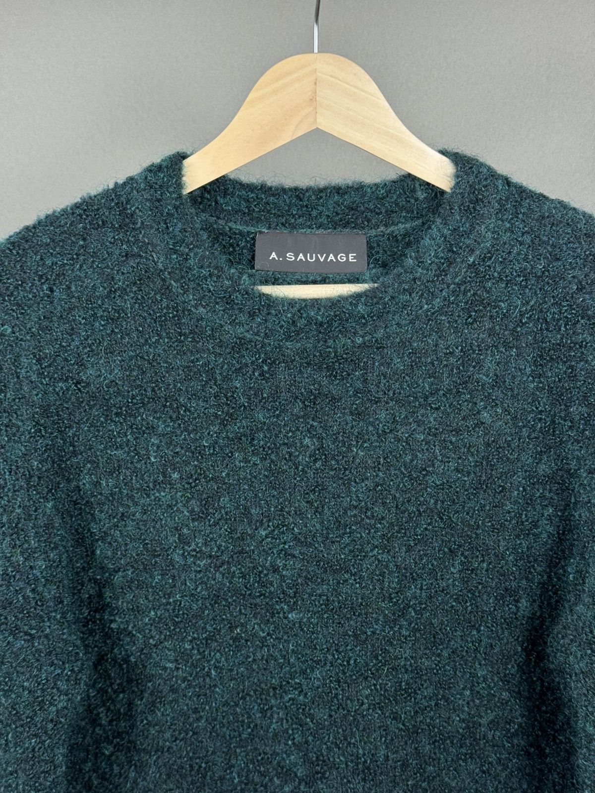 A. Sauvage A.SAUVAGE 2014 Kid Mohair Knitwear Handmade Sweater Size US S / EU 44-46 / 1 - 3 Thumbnail