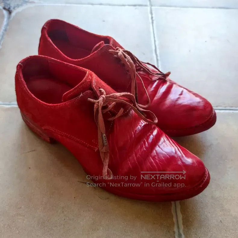 Carol Christian Poell Carol Christian Poell Scar horse butt leather blood red De Size US 6 / EU 39 - 1 Thumbnail