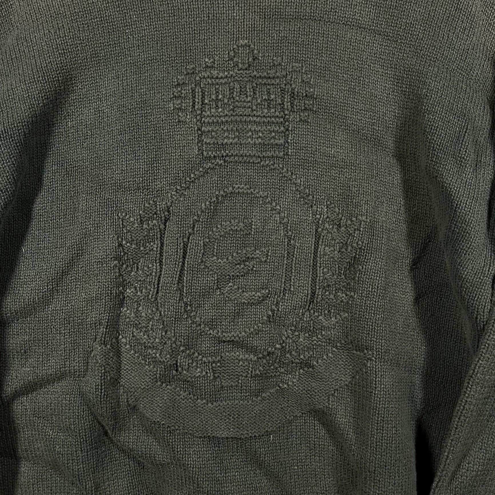Charter Club VINTAGE Charter Club Sweater Cable-Knit Crew Neck Cotton Womens Small Green 90s Retro Ski Casual Pullover Holiday Fall Winter Women's Size S / US 4 / IT 40 - 2 Thumbnail