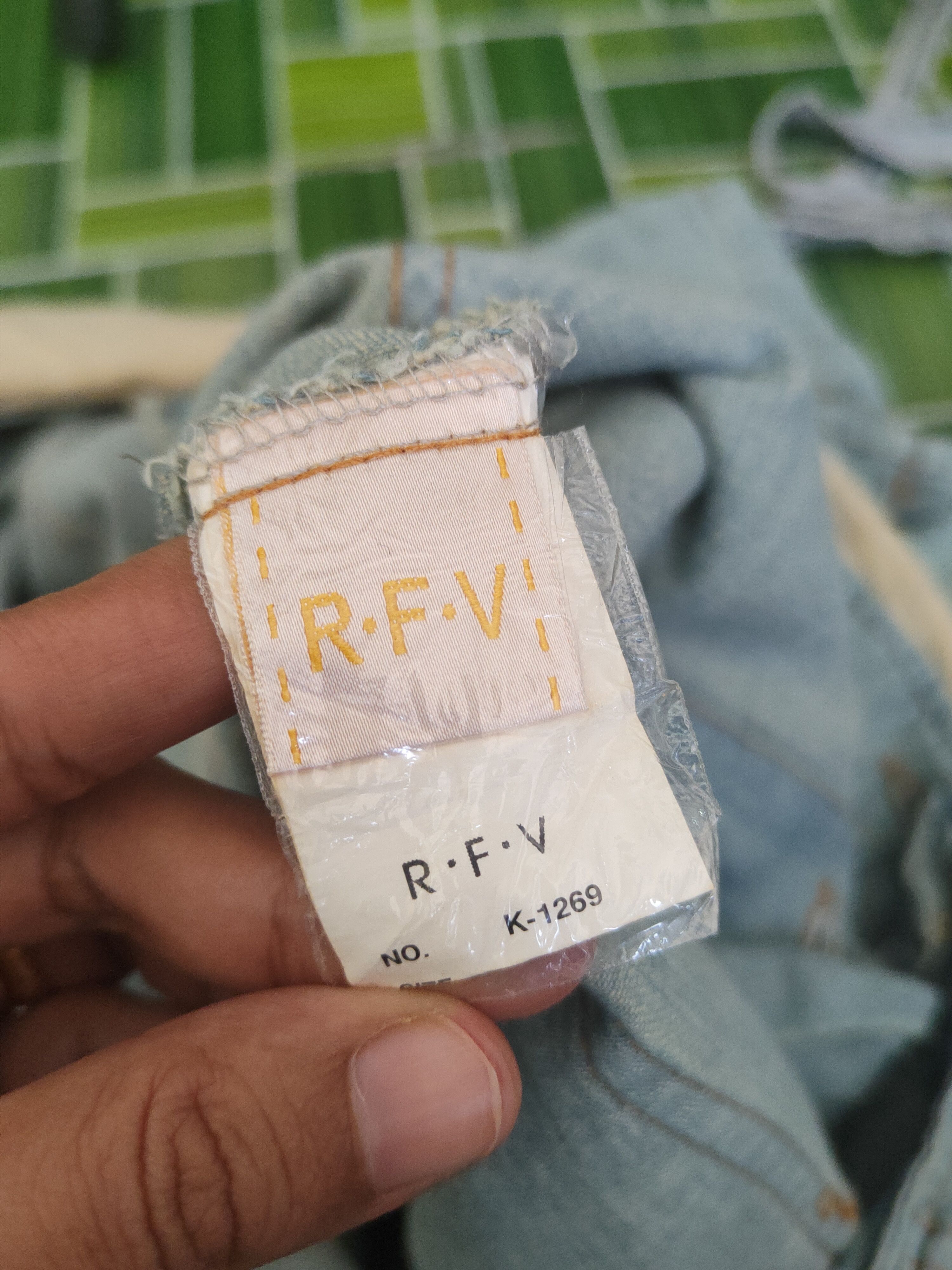 Japanese Brand × Vintage Retro Design 💥 R.F.V Light Blue Soft Denim Jumpsuits Size 33" - 18 Thumbnail