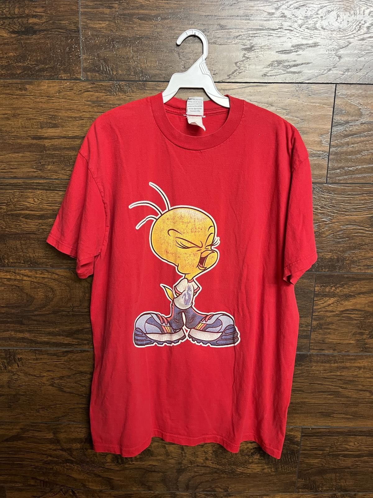 Designer Y2K Tweety Bird T-shirt - Looney Tunes 1998 Tee - XL Size US XL / EU 56 / 4 - 1 Thumbnail