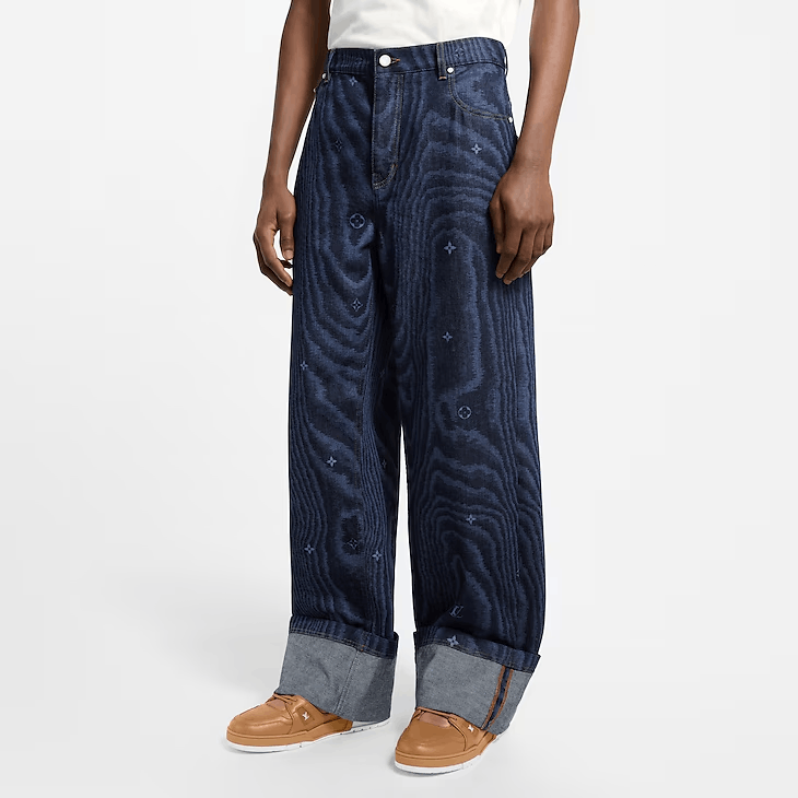 Louis Vuitton Cuffed Denim Skate Trousers Size 48L - 2 Thumbnail