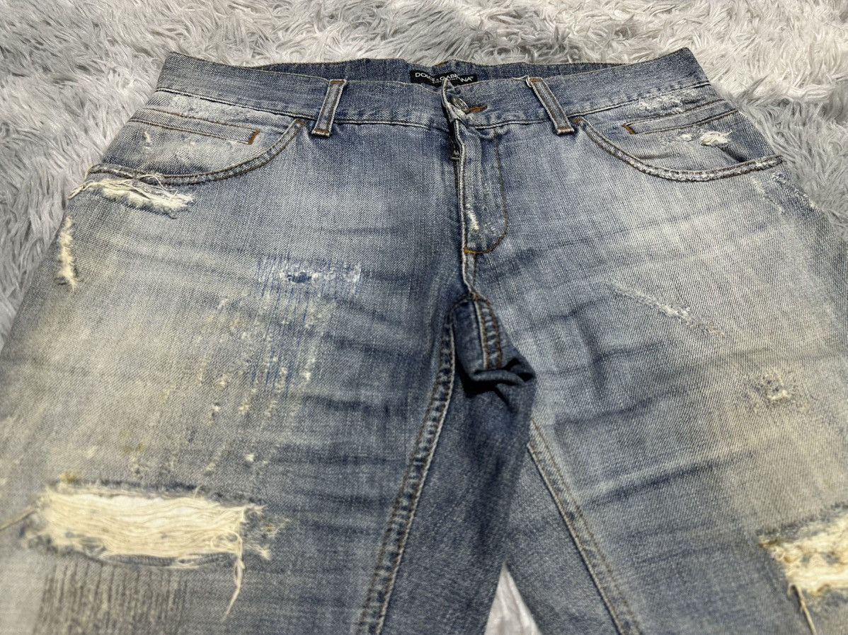 Dolce & Gabbana 🔥Sick Y2K Dolce & Gabbana Shorts Denim Distressed Size US 34 / EU 50 - 3 Thumbnail