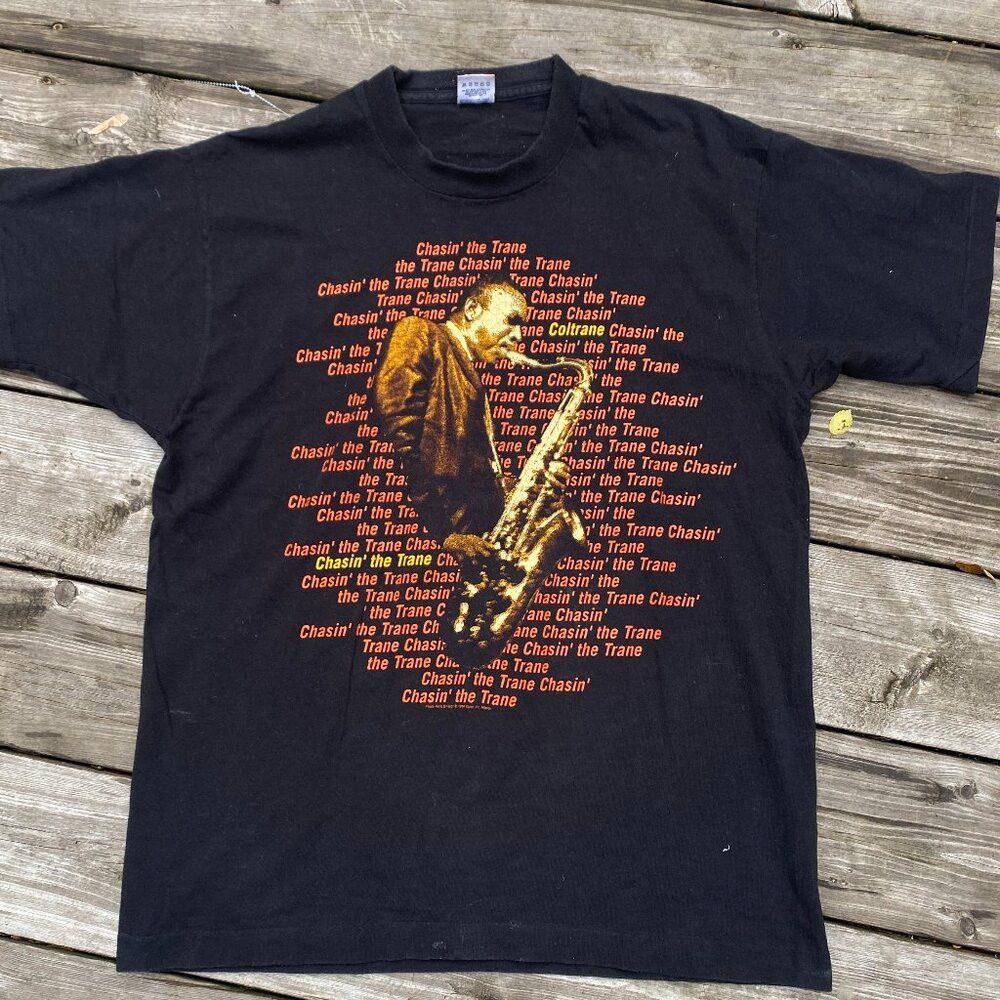 Fruit Of The Loom Vintage 1994 John Coltrane Chasin The Trane Jazz Tee T Shir Size US L / EU 52-54 / 3 - 1 Thumbnail