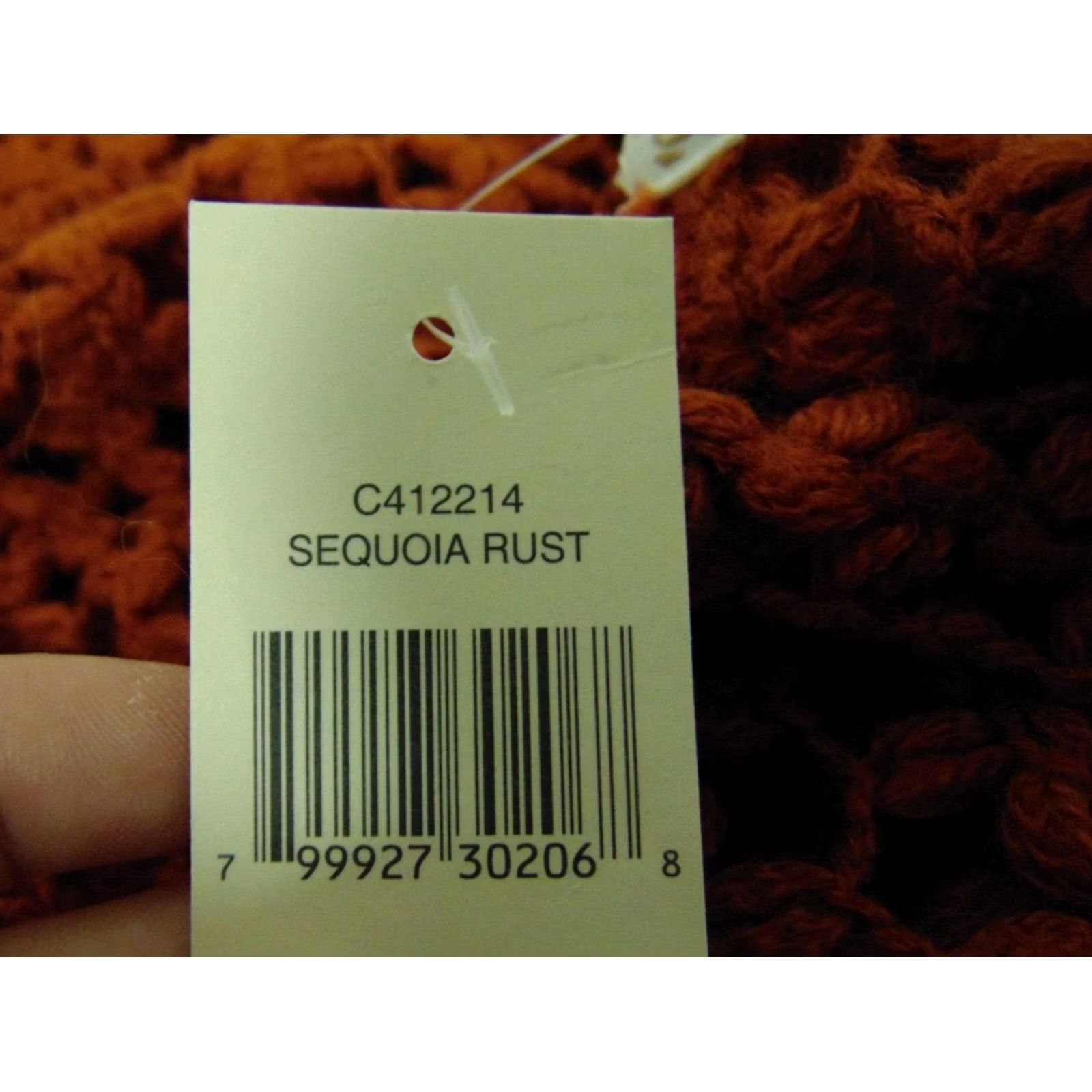 Vintage Collection XIIX Poncho Open Waffle Stitch Fringe Sequoia Rust One Size Women Size ONE SIZE - 5 Thumbnail