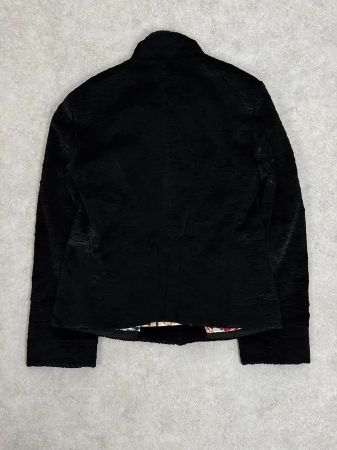 Roberto Cavalli AW2005 Cavalli Black Fur Rebel Biker Buttoned Jacket Size M / US 6-8 / IT 42-44 - 4 Thumbnail