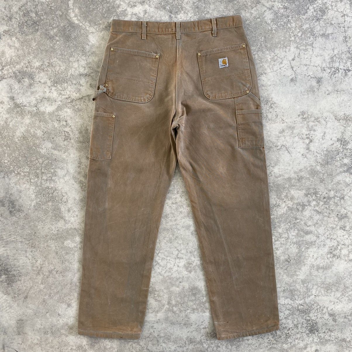 Carhartt VTG Carhartt Double Knee Faded Dirty Carpenter Pants Size US 35 - 10 Thumbnail