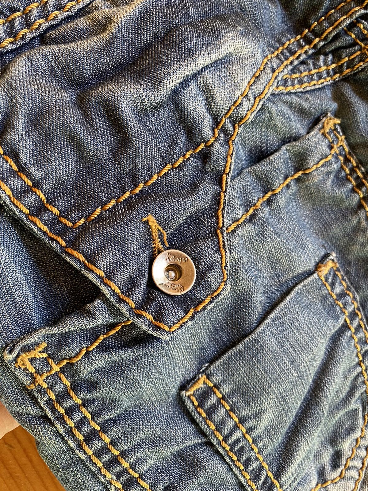 If Six Was Nine DISTRESSED JEANS Denim multi pocket y2k lgb style Size US 32 / EU 48 - 20 Thumbnail
