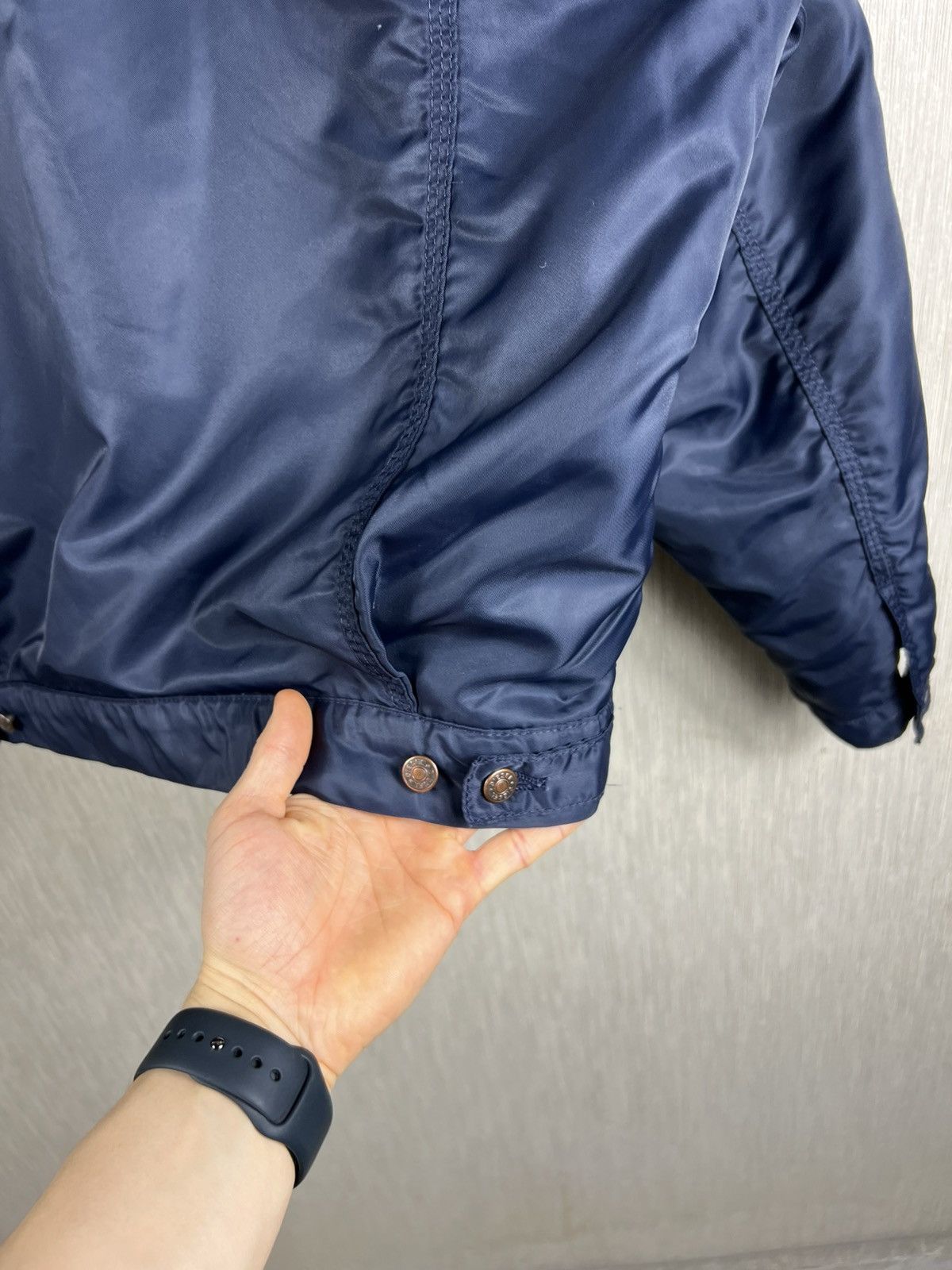 Diesel Vintage 90s Diesel denver navy cropped nylon jacket italy Size US L / EU 52-54 / 3 - 20 Thumbnail
