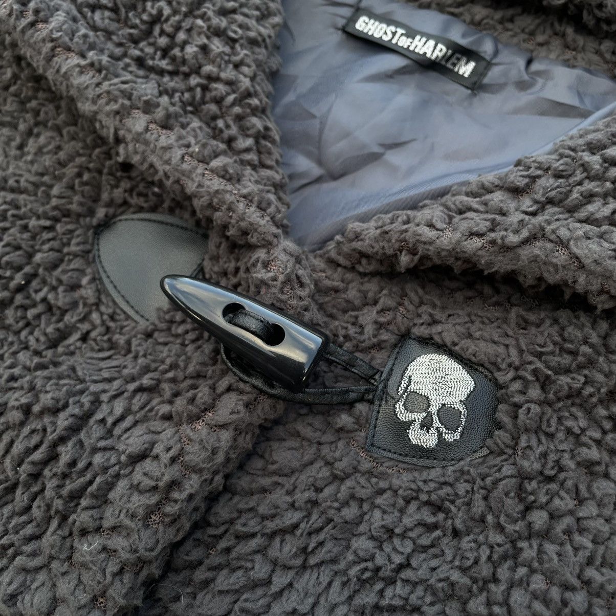 If Six Was Nine 🇯🇵☠️ GHOST OF HARLEM SKULL WORDING FLEECE DUFFLE JACKET Size US M / EU 48-50 / 2 - 8 Thumbnail