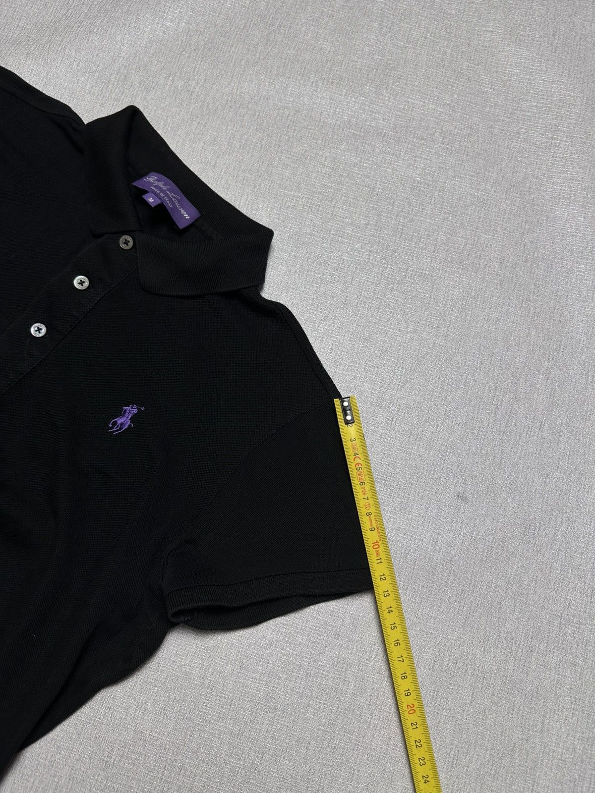 Luxury × Ralph Lauren × Ralph Lauren Purple Label Ralph Lauren Purple Label Cropped Polo Purple Pony Logo Size M / US 6-8 / IT 42-44 - 10 Thumbnail