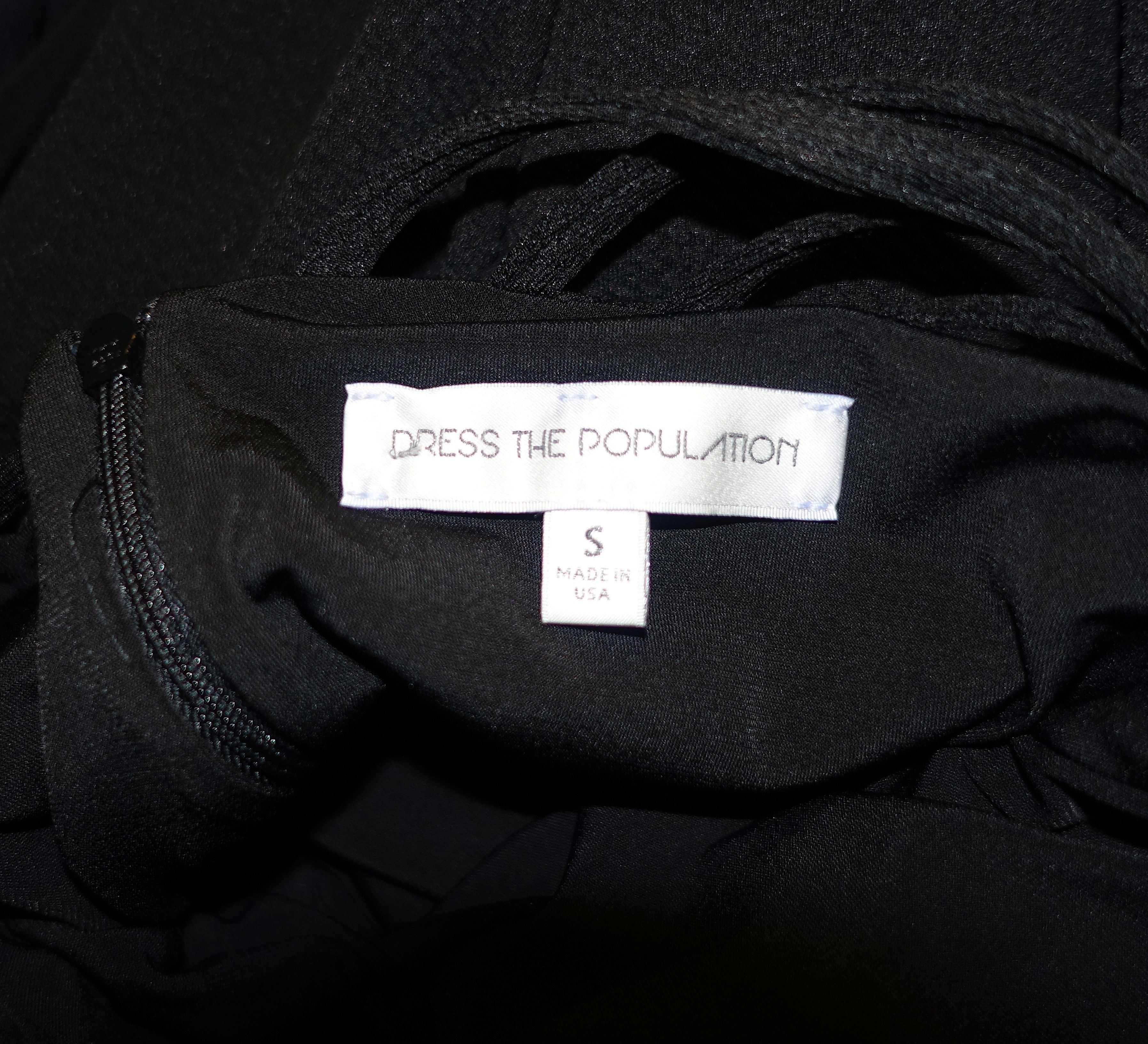 Dress the Population Dress the Population Black Bodycon Dress S Size S / US 4 / IT 40 - 8 Thumbnail